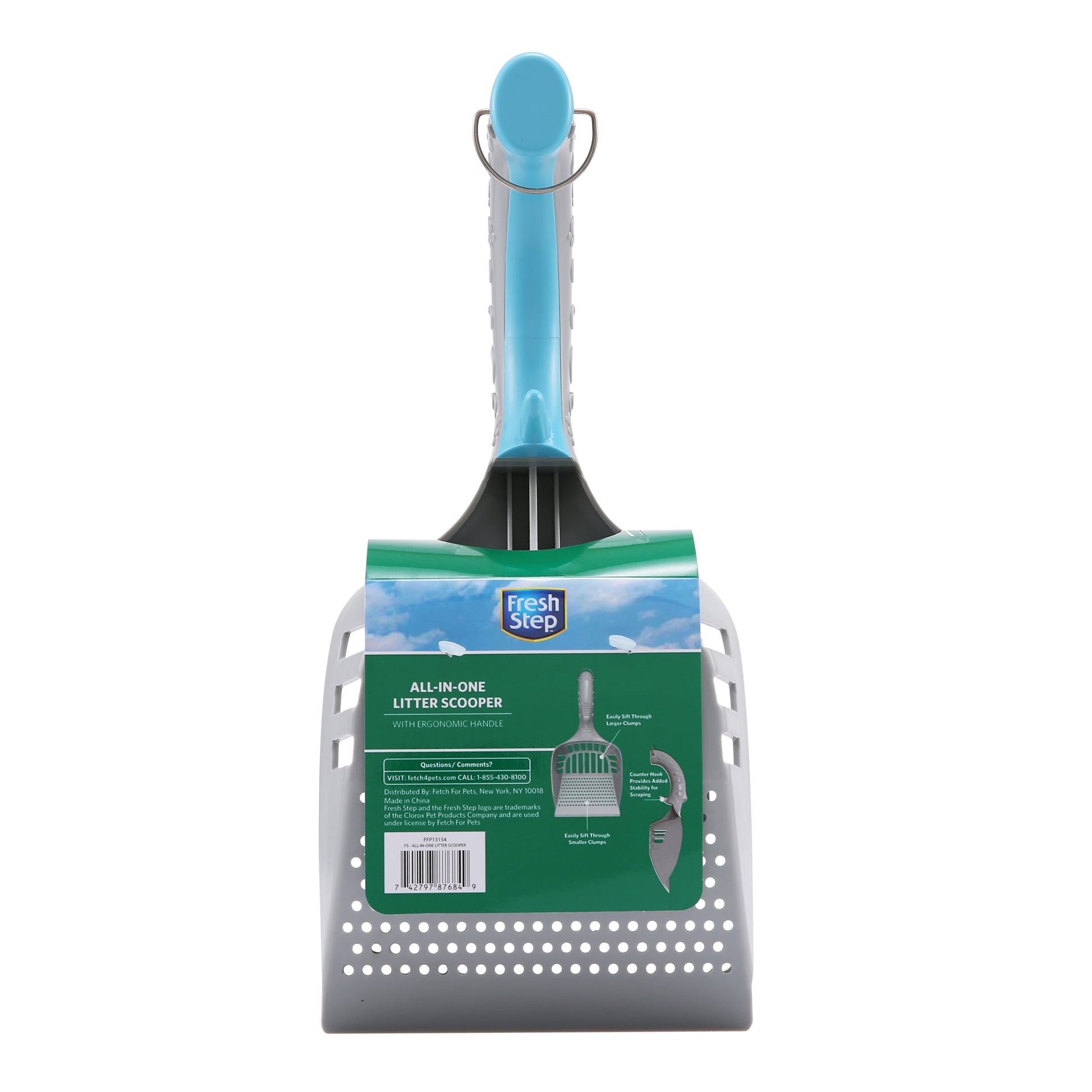 All in One Litter Scoop with Fast and Easy to Use Deep Shovel and Ergonomic Handle Grip