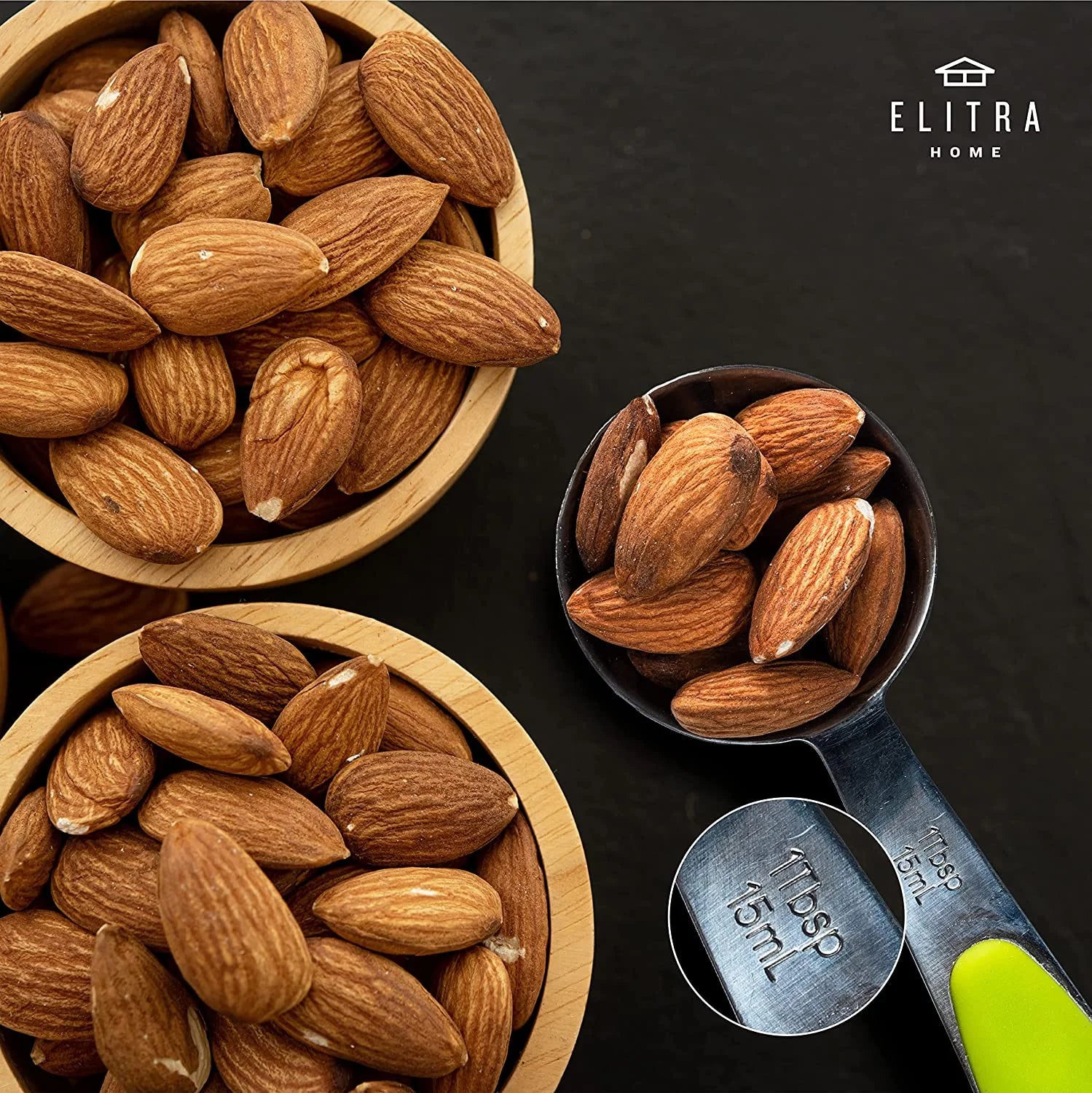 13 Pieces Measuring Cups and Spoons Set, Includes 10 Stainless Steel Measuring Spoons and 3 Plastic Measuring Cup