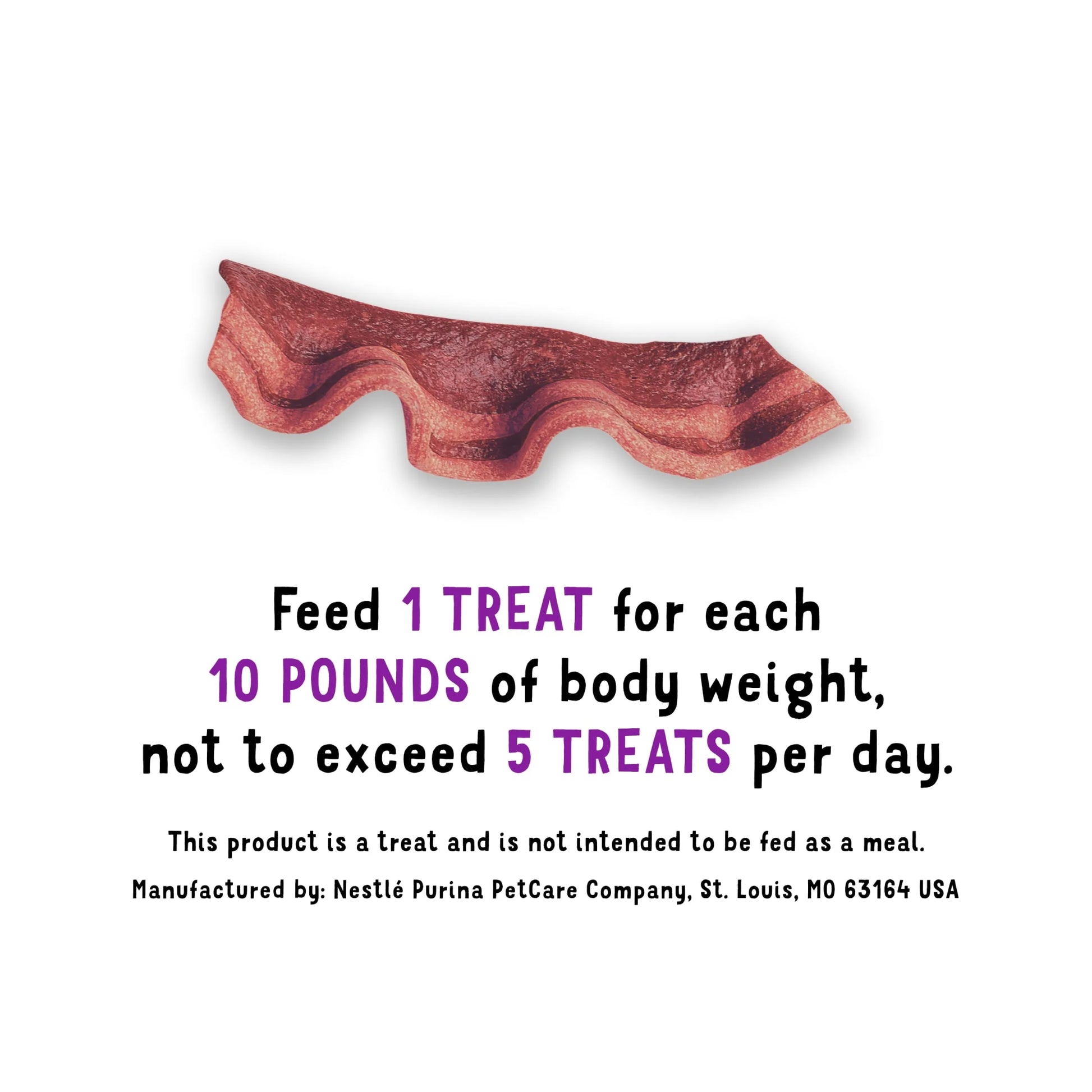 Purina  Strips Adult Jerky Dog Snacks - Soft Treats in Bacon and Beef Flavors