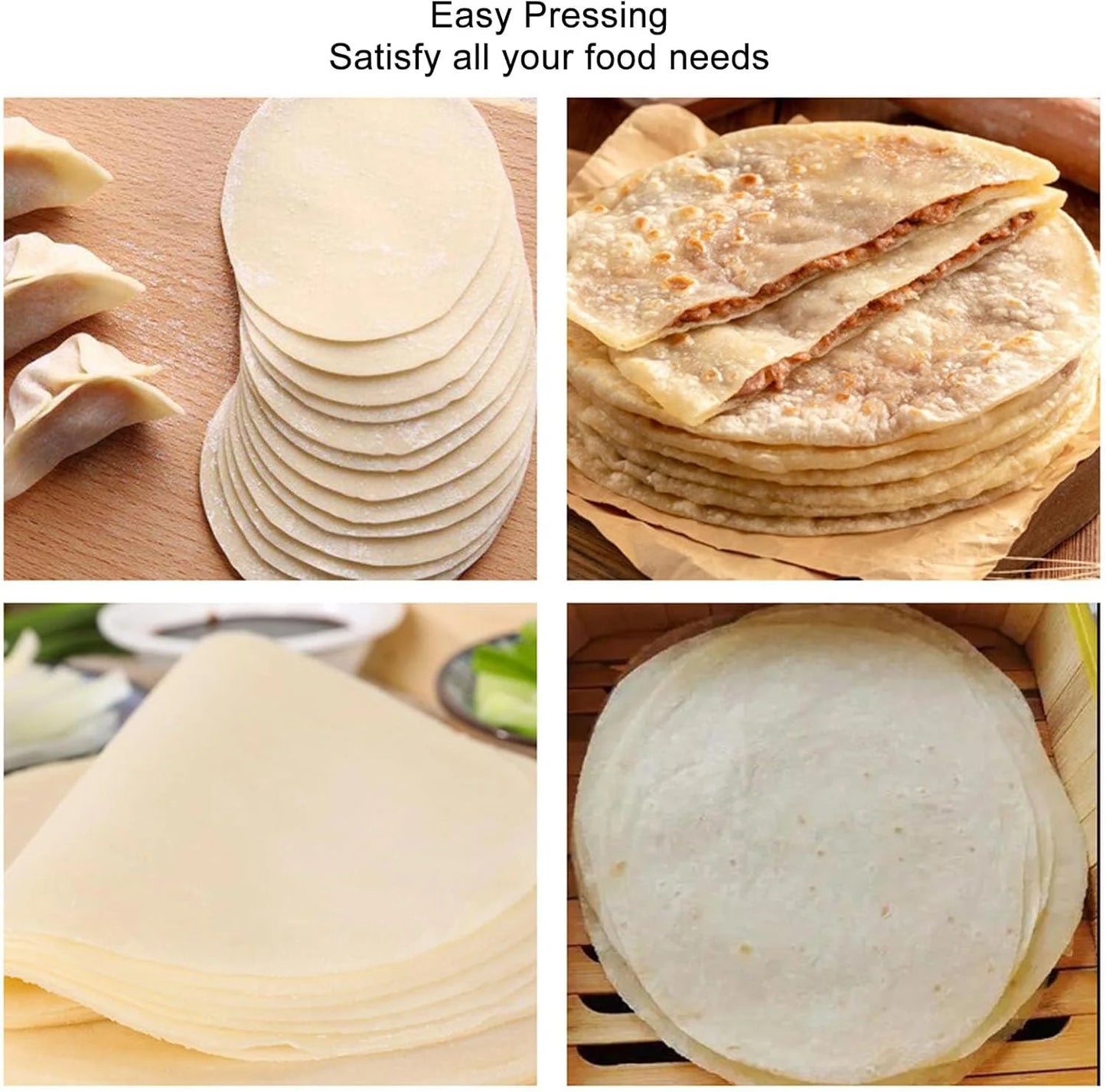 8 Inch Non-Stick Tortilla Press, Flour Corn Press Bakeware Tool DIY Dough Press Tortilla Maker, Kitchen Utensils for Tortillas, Paracones, Pizza, Pie, Patty