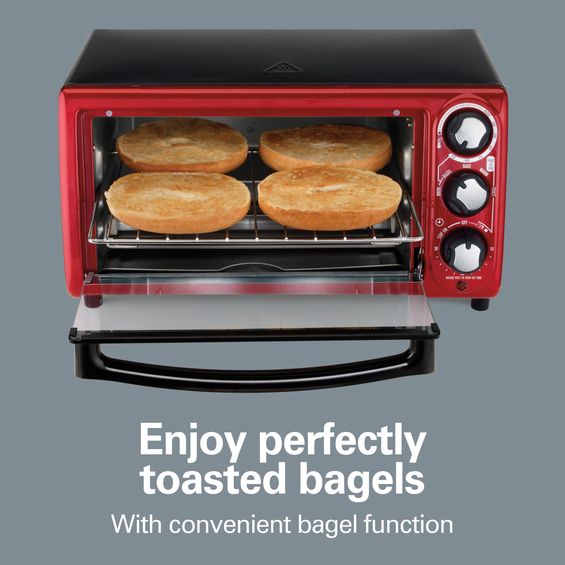 4 Slice Toaster Oven, with 5 Versatile Cooking Modes