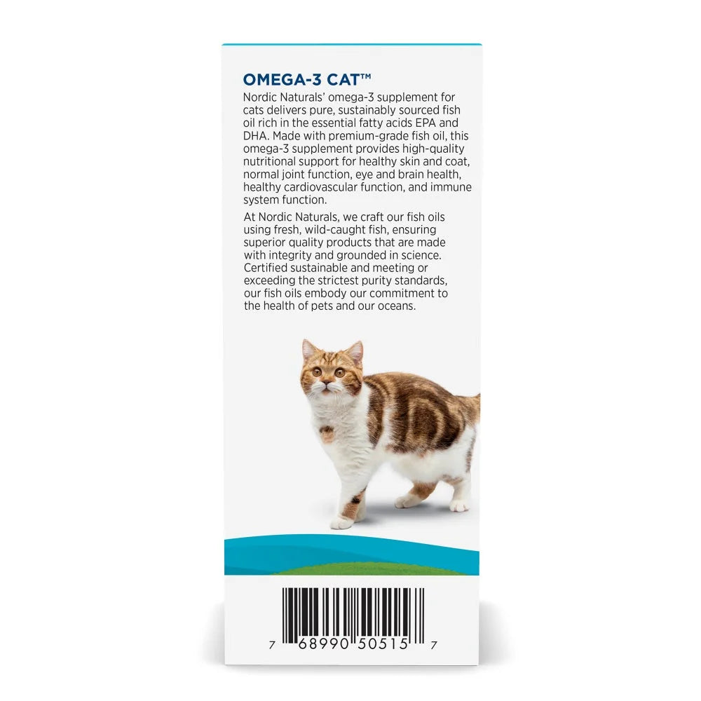 Omega-3 Cat, Liquid, Fish Oil for Cats, with EPA & DHA 2 Oz