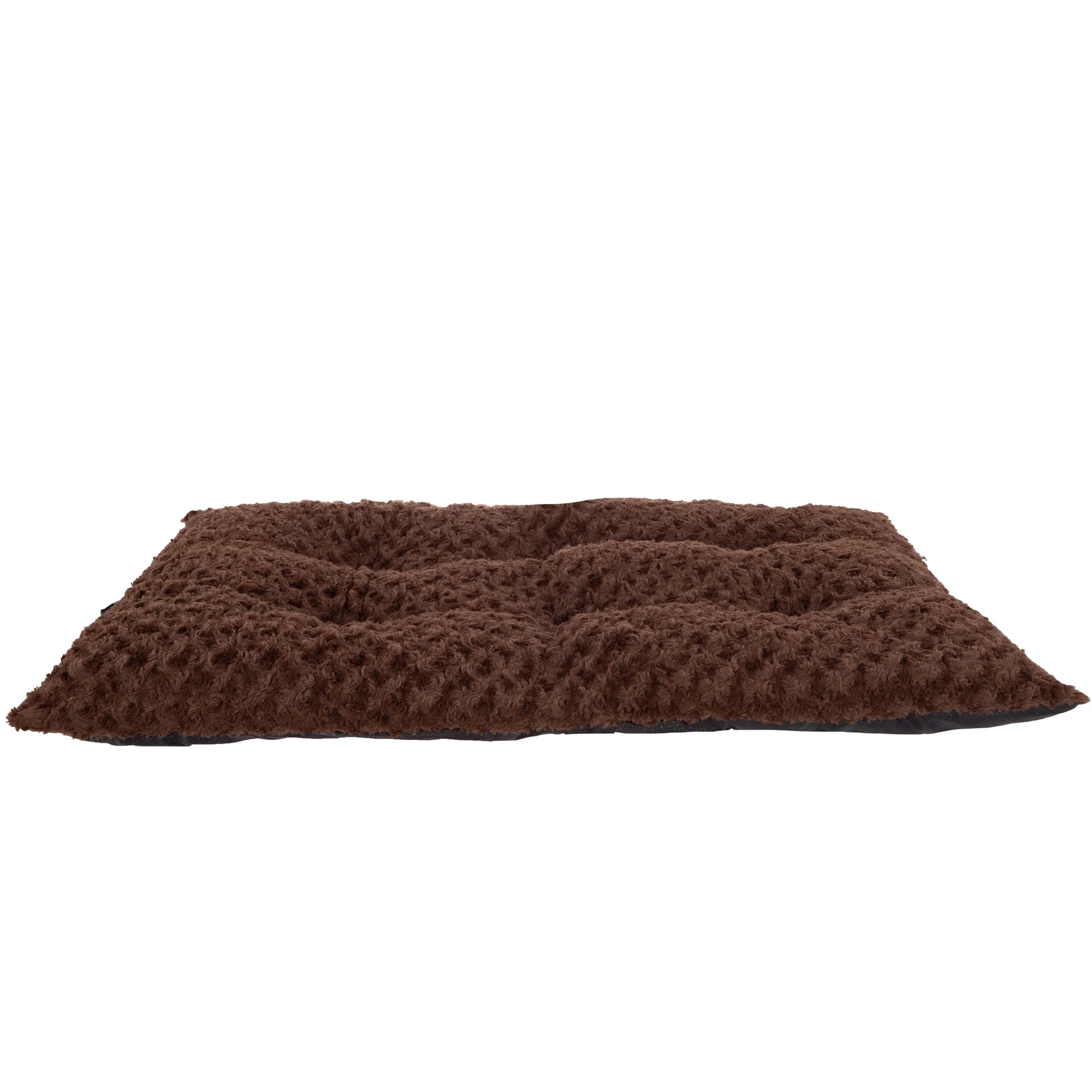 42X26 Dog Bed with Faux Fur Top and Non-Slip Bottom, Brown