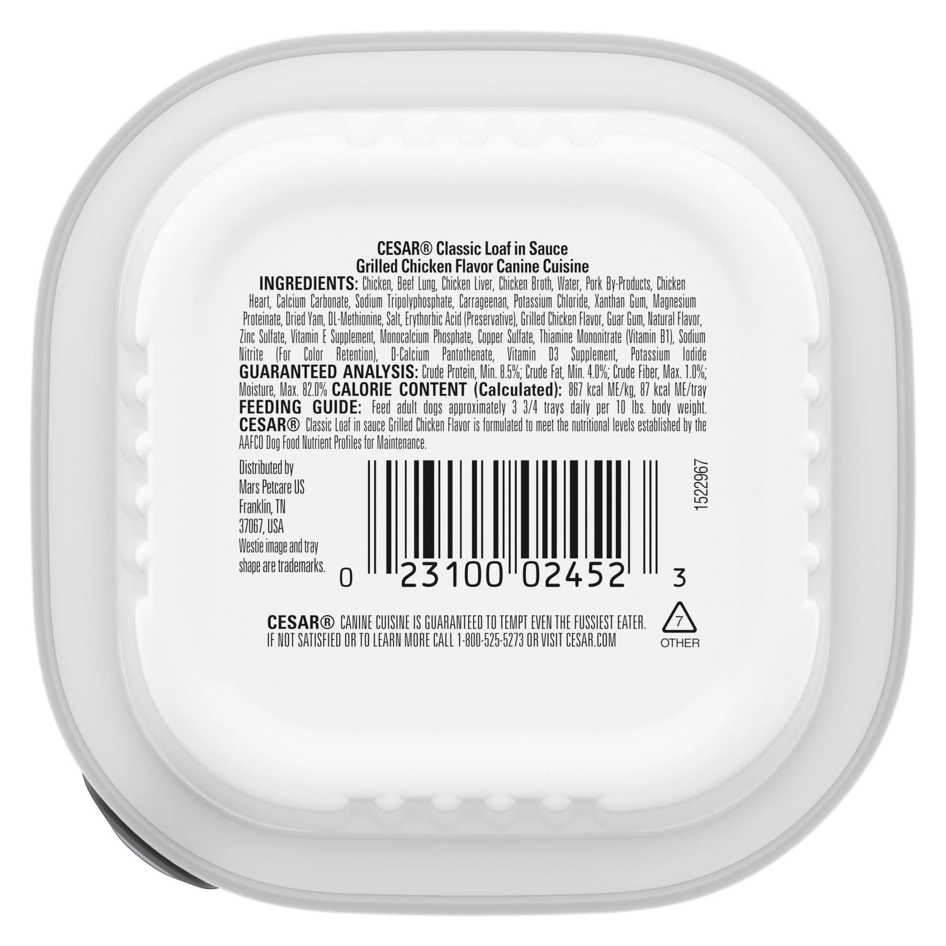 Classic Grilled Chicken Wet Dog Food in Sauce, 3.5 Oz Easy Peel Tray