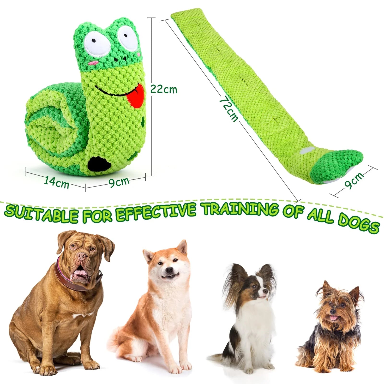 Deluxe Squeaky Dog Toys for Stress Relief and Engagement, IQ Training Puzzle, and Snuffle Toys for Foraging Instinct Development for Small, Medium, and Large Dogs