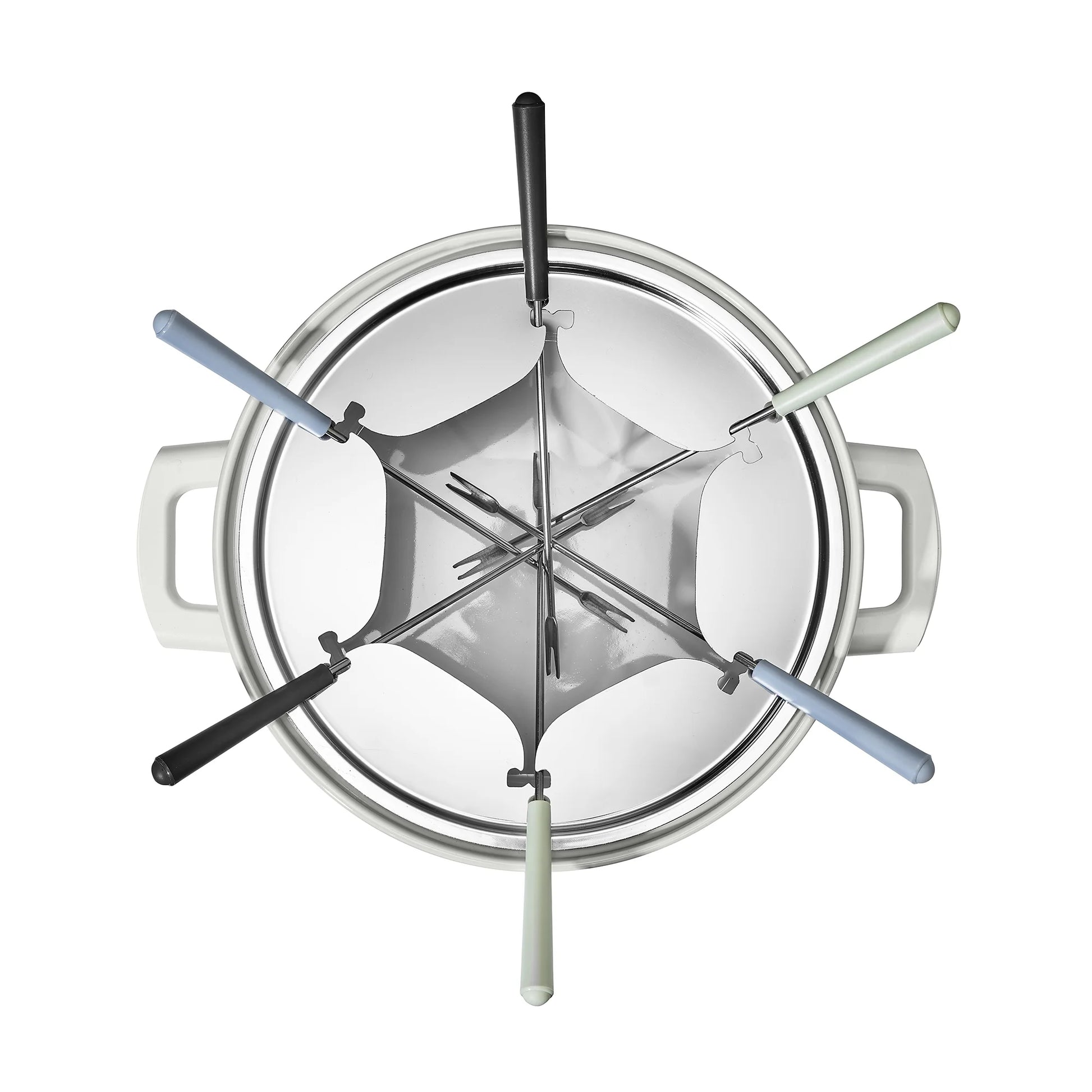 3 Qt Electric Fondue Set with Bonus 2 Qt Ceramic Pot, White Icing by Drew Barrymore