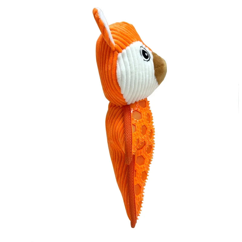 Tough Buddy Fox Dog Toy, Chew Level 4