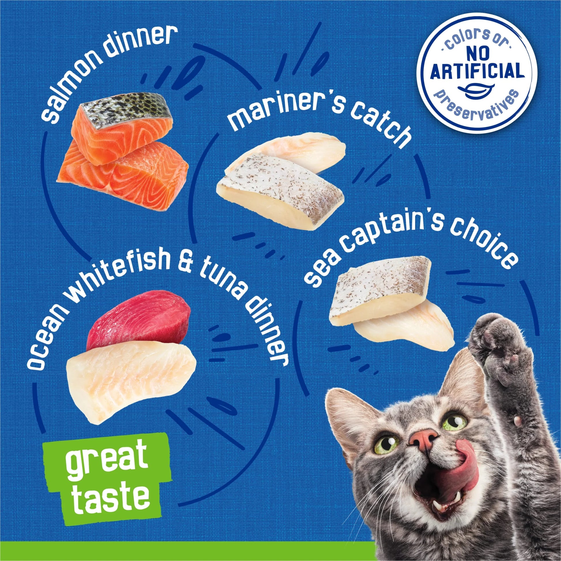 Purina  Pâté Seafood Favorites Variety Pack, Wet Cat Food, 5.5 oz Cans, 32 Count