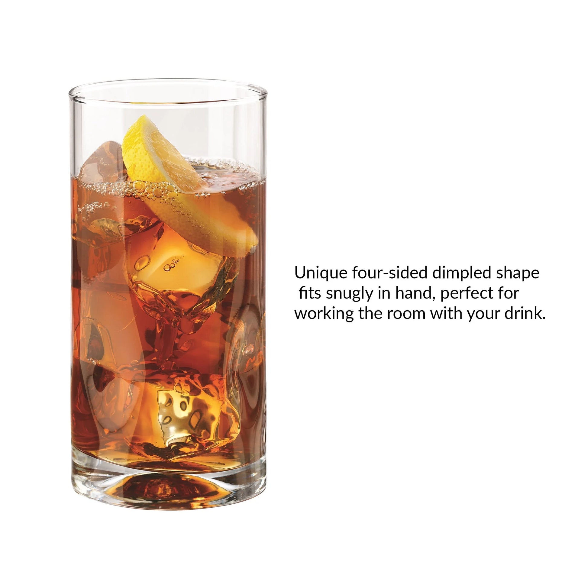 Lyra Glass Drinking Glasses, 4-Piece Set