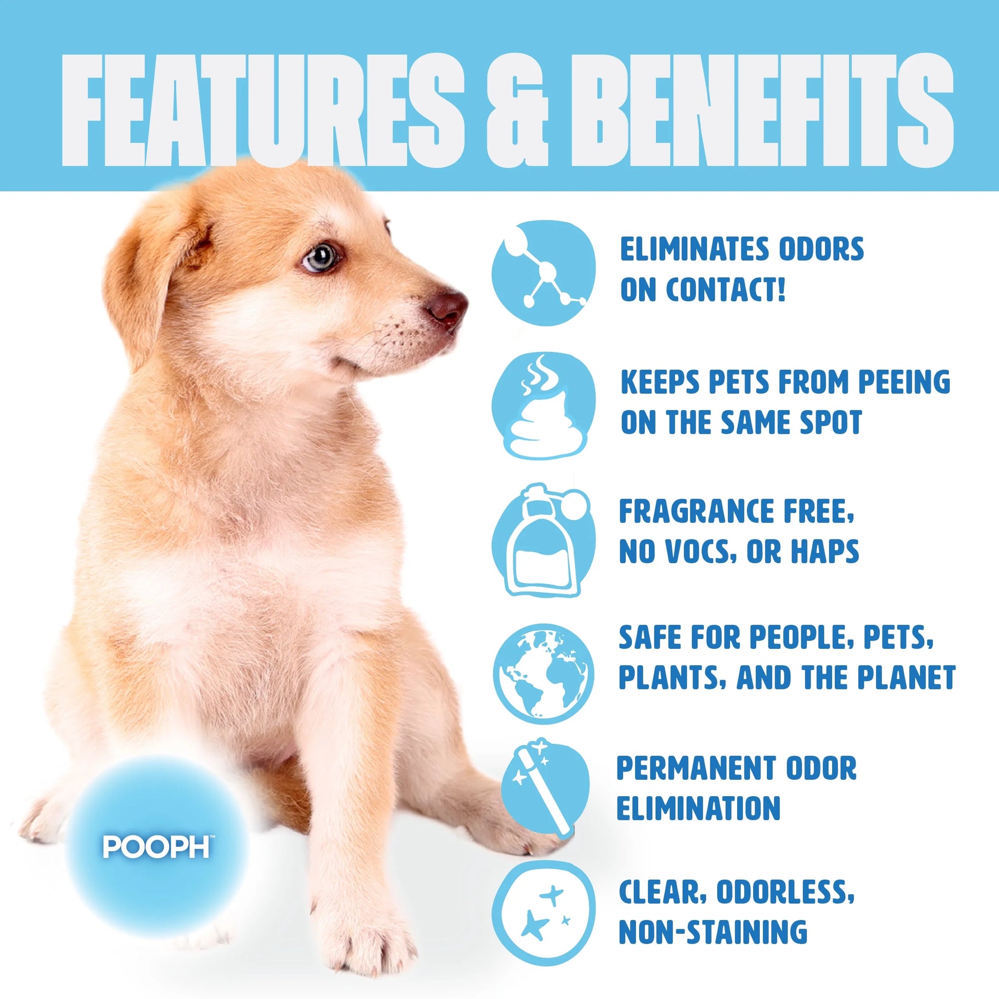 Pet Odor Eliminator Spray, 24 oz, Unscented, Non-Toxic Formula