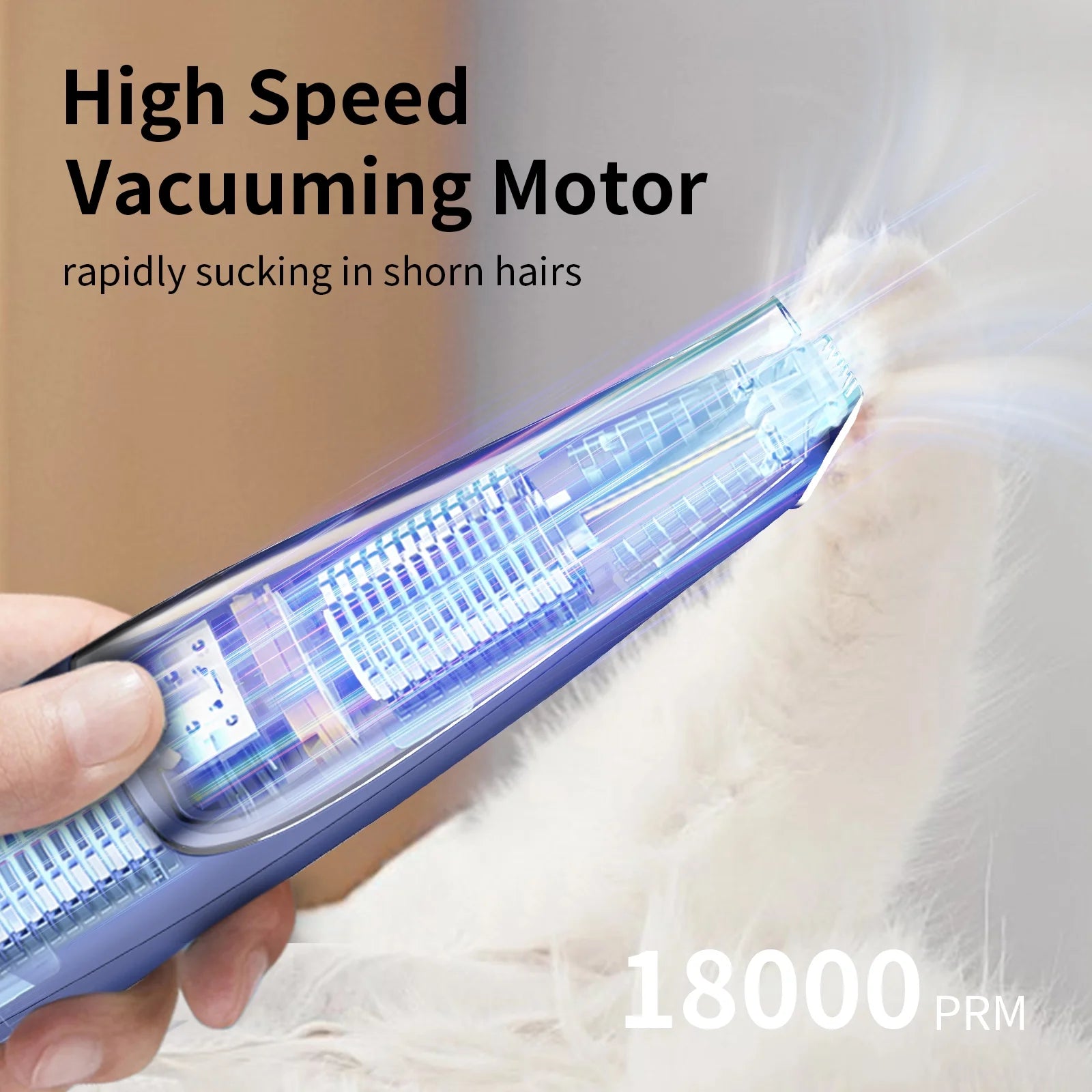 Vacuum Pet Hair Clipper Pet Feet Hair Trimmer Grooming Tool Dog Shaver Buttocks Ears Eyes Hair