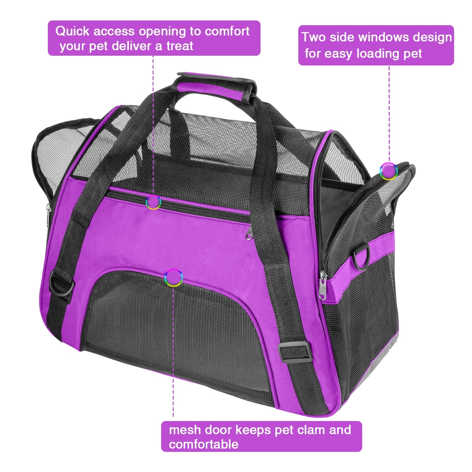Airline-Approved Soft-Sided Pet Carrier for Small Dogs, Cats, and Small Animals