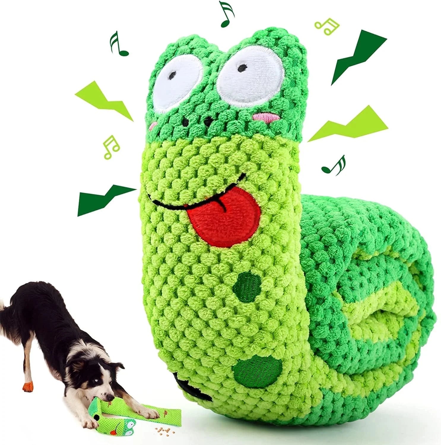 Deluxe Squeaky Dog Toys for Stress Relief and Engagement, IQ Training Puzzle, and Snuffle Toys for Foraging Instinct Development for Small, Medium, and Large Dogs