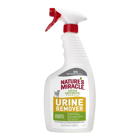 Enzymatic Dog Urine Remover for Carpets, Hard Floors, Fabrics, and Furniture - 24 Oz