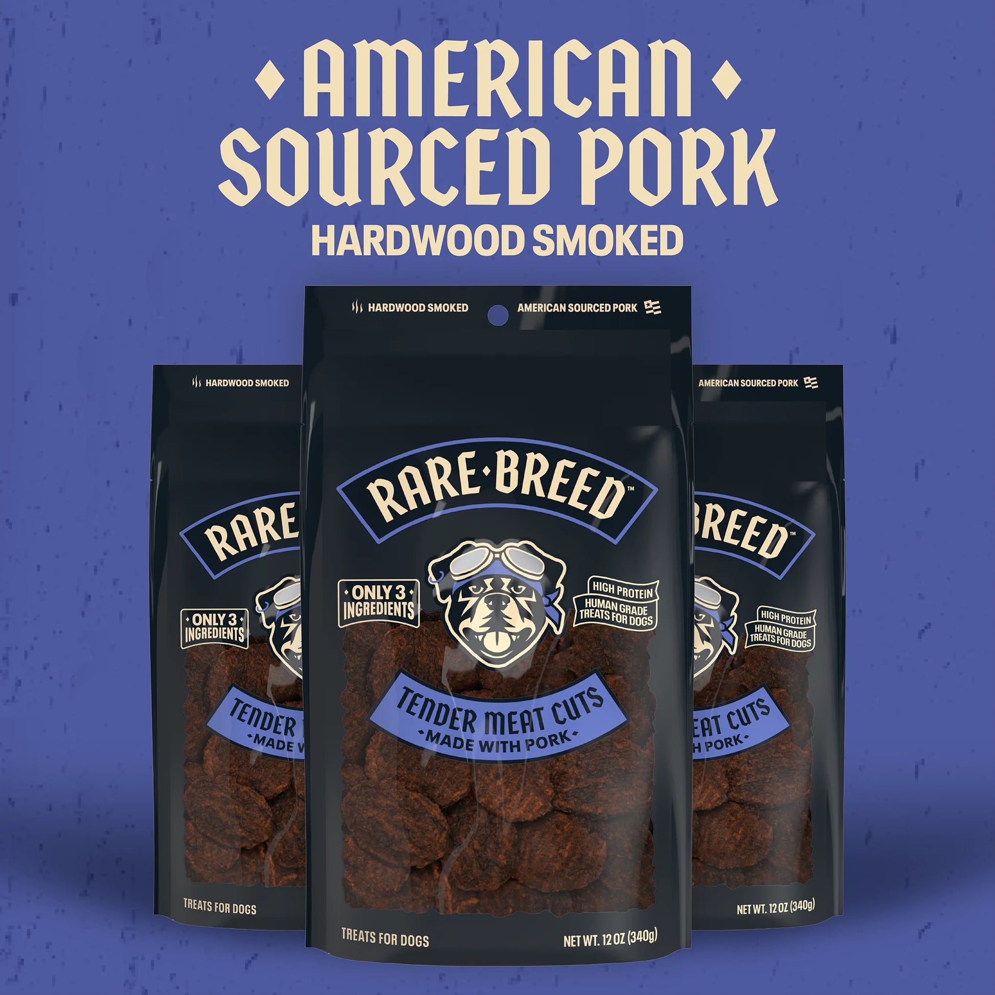 Pork Tender Meat Cuts Dog Treats, 12 Ounce