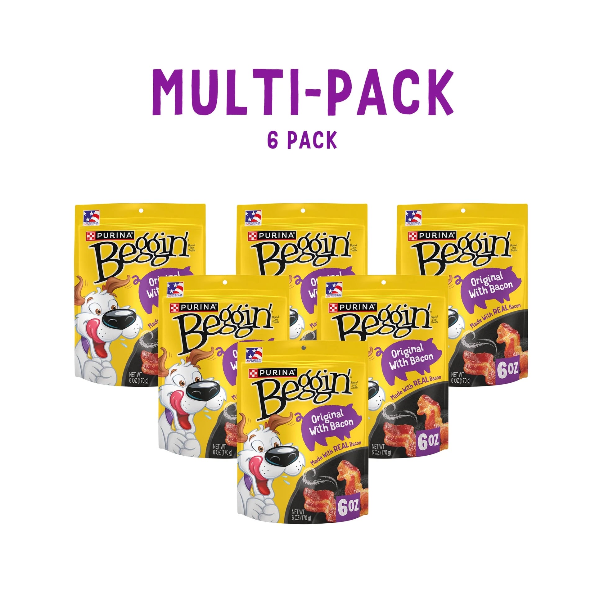 Purina  Strips Original Dog Treats with Real Bacon, 6 oz Pouch