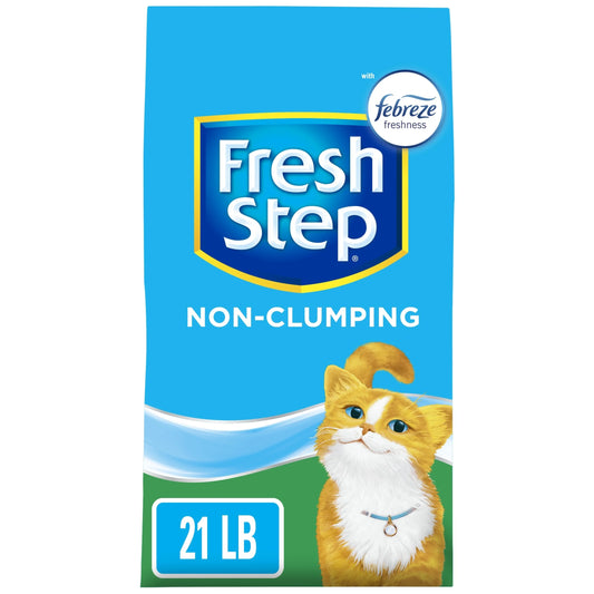 Non-Clumping Premium Cat Litter with Febreze Freshness, Scented - 21 Lbs