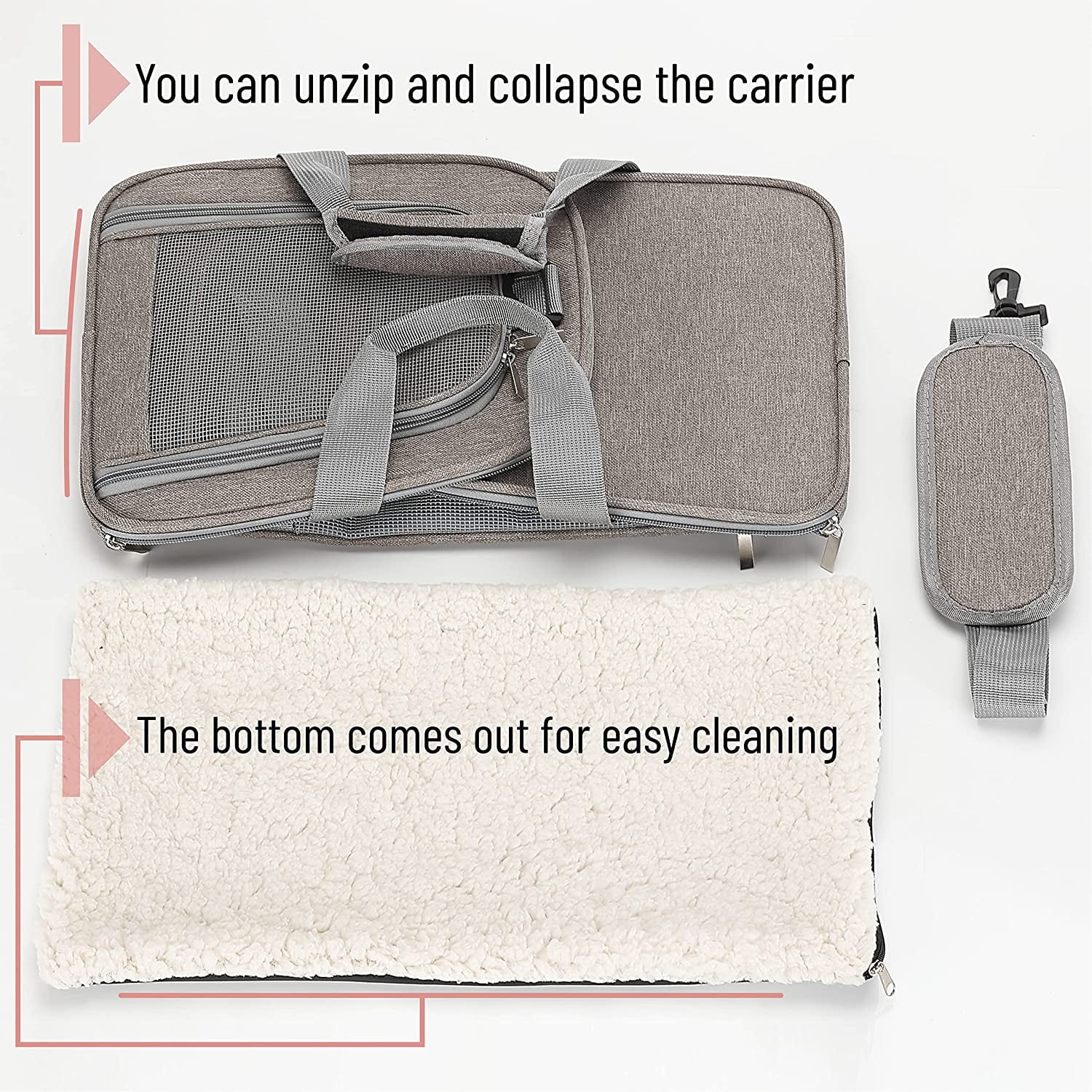Pet Carrier - Versatile Travel Solution for Cats and Dogs