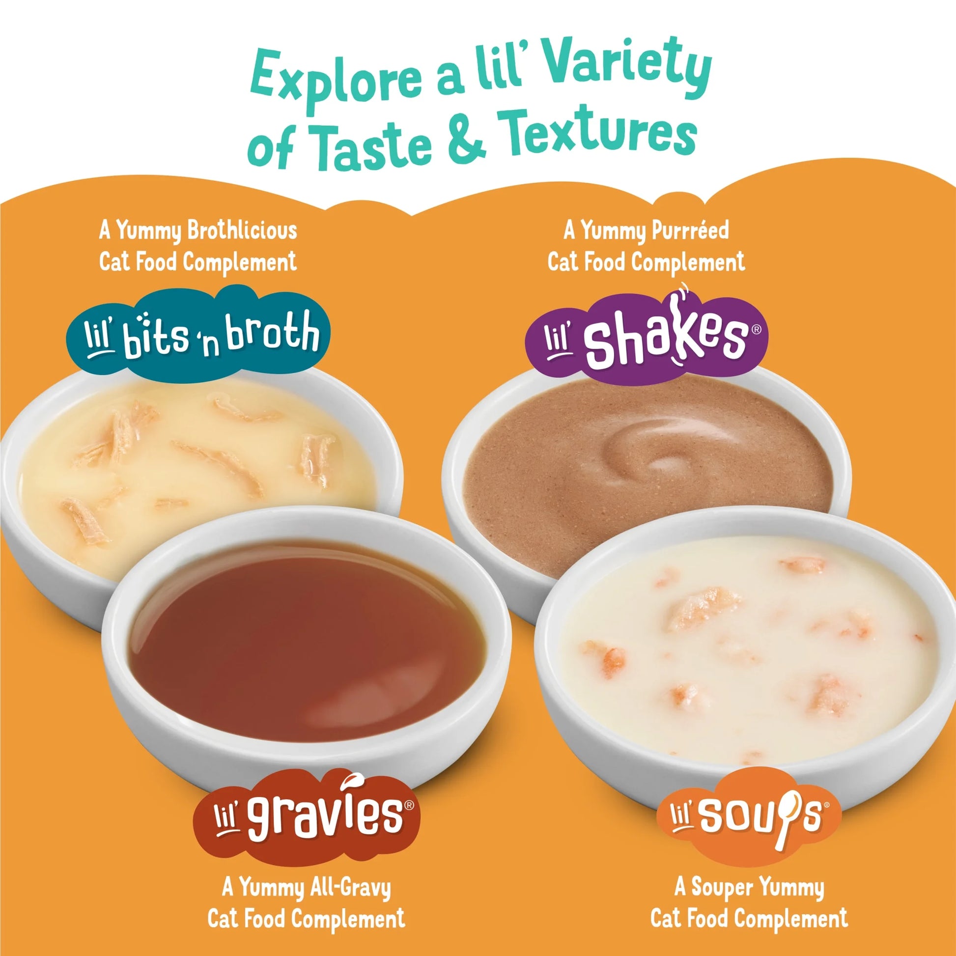 Purina  Natural Grain-Free Senior Cat Food Toppers - Lil’ Soups with Skipjack Tuna in Velvety Broth, 1.2 oz Cup (8 Pack)