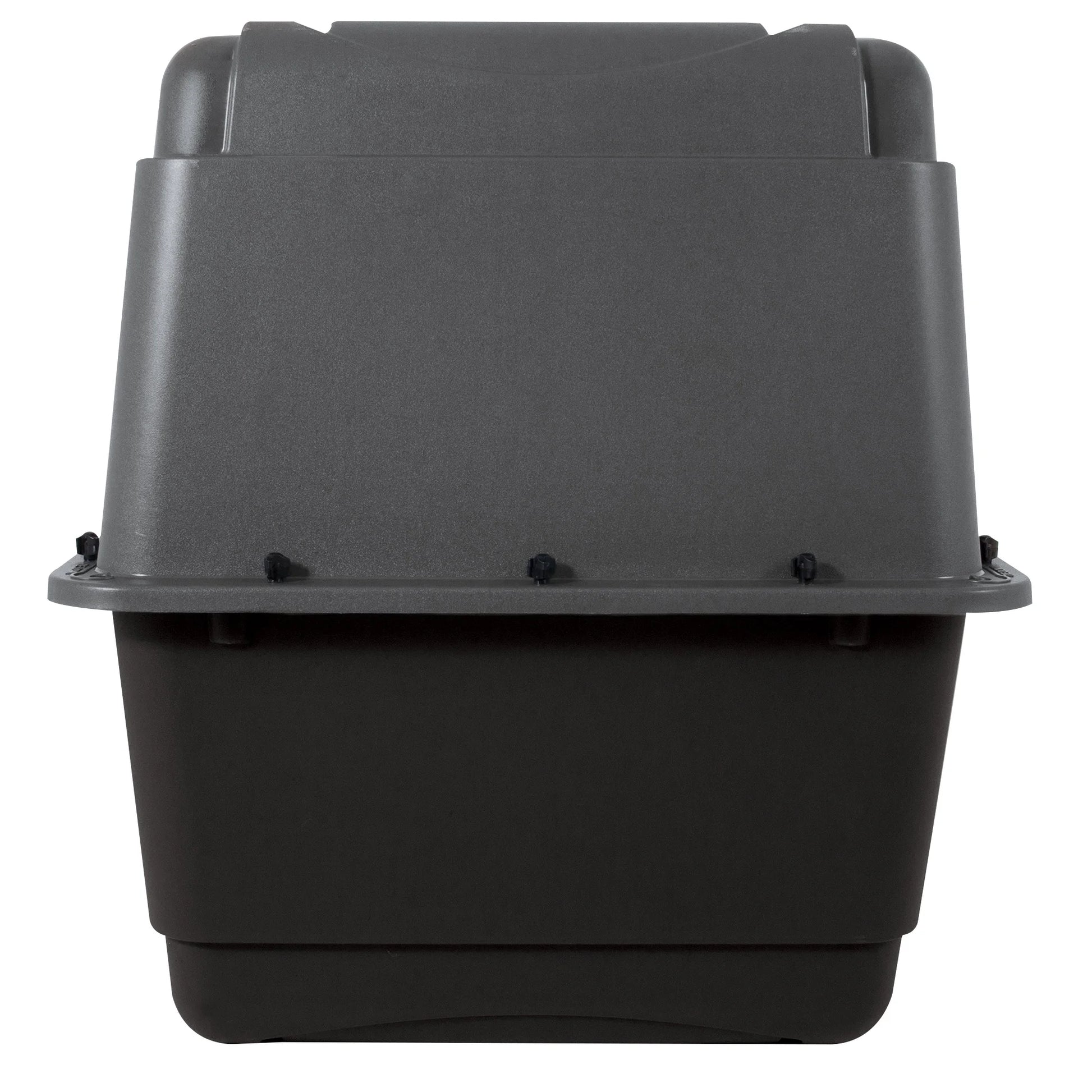 Traditional Travel Dog Kennel - Portable Plastic Carrier for Medium to Large Dogs (36", 50-70 lbs), Gray