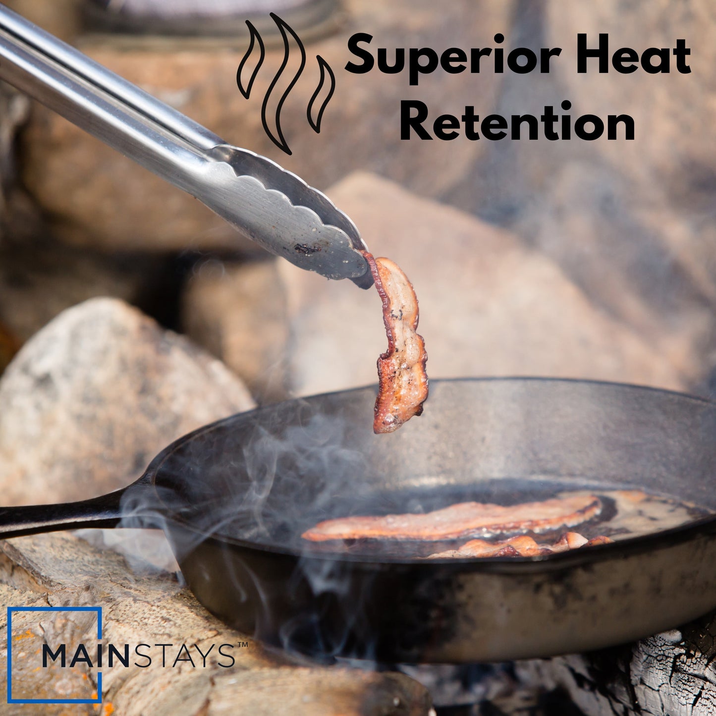 Cast Iron Skillet Oven Safe Pre-Seasoned Iron Black, 12 Inch