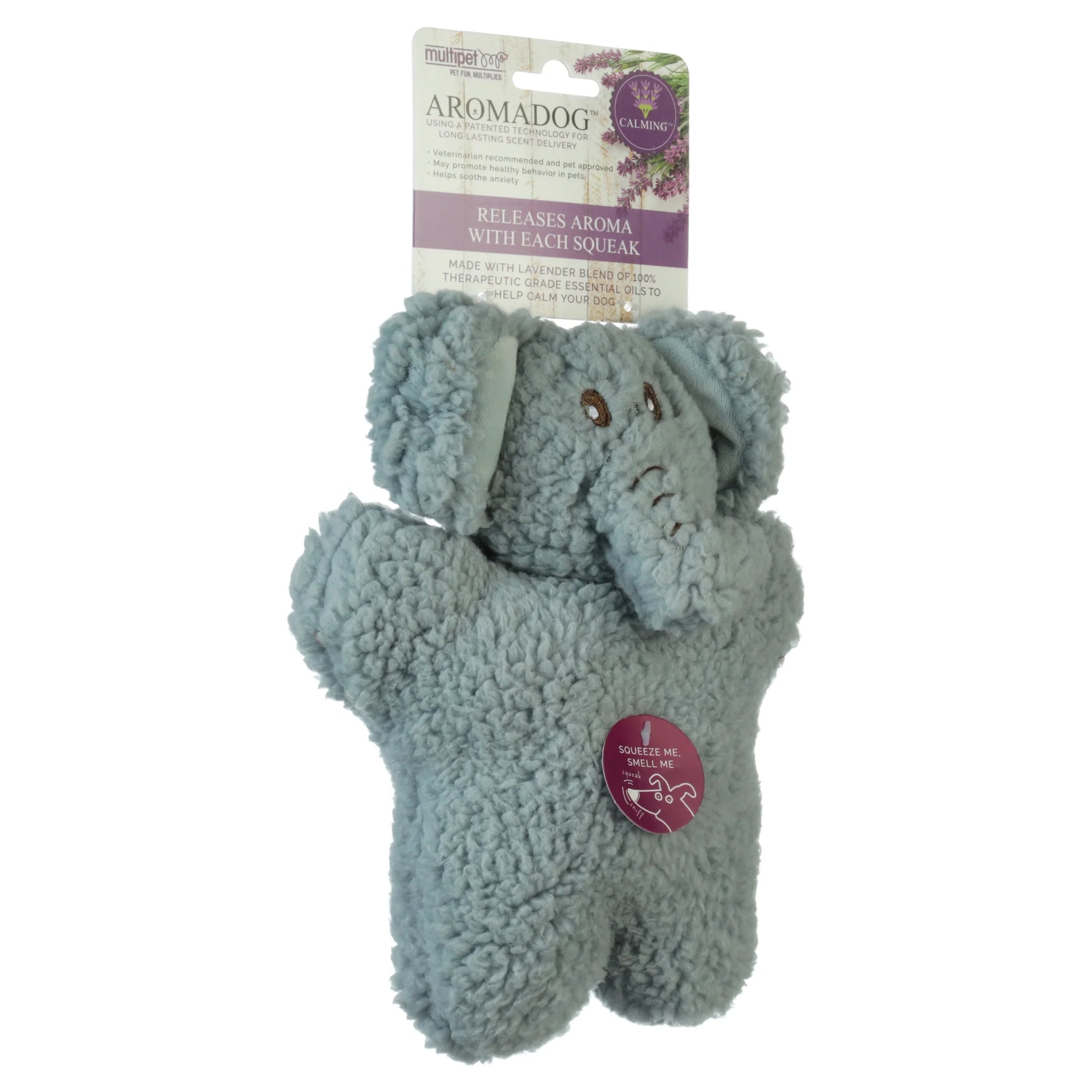 Aromadog Calming Fleece Dog Toy for Man's Best Friend, 9-Inch Size, Assorted Designs