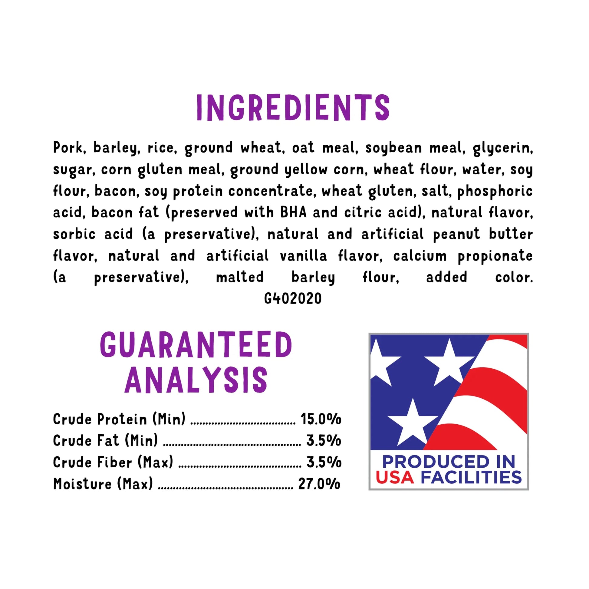 Purina  Strips Bacon and Peanut Butter Flavor Dog Treats