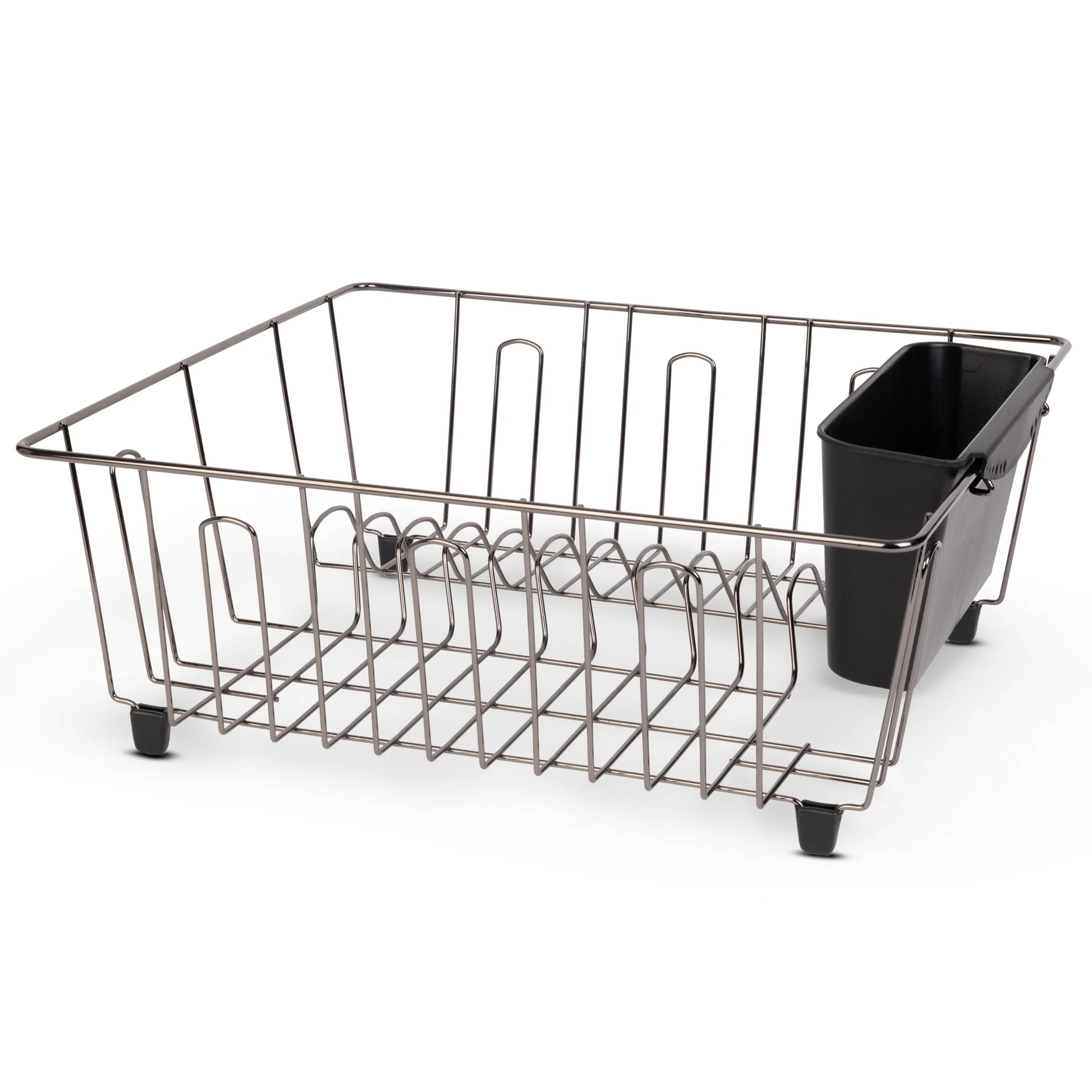 Small Dish Drainer Rack - Chrome/Black