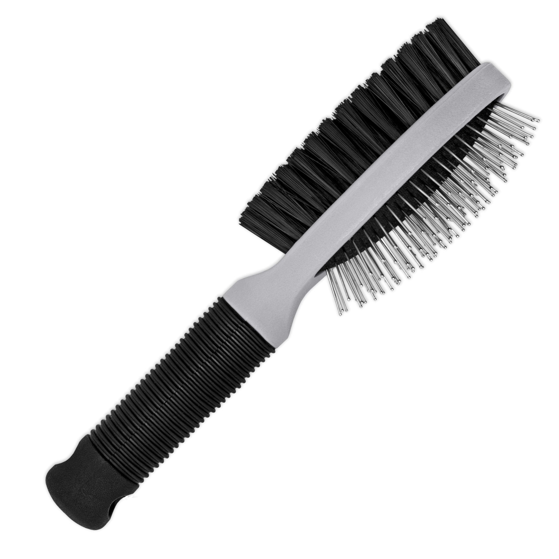 Westminster Pet Ruffin' It Plastic & Metal Bristle Combo Grooming Pet Brush