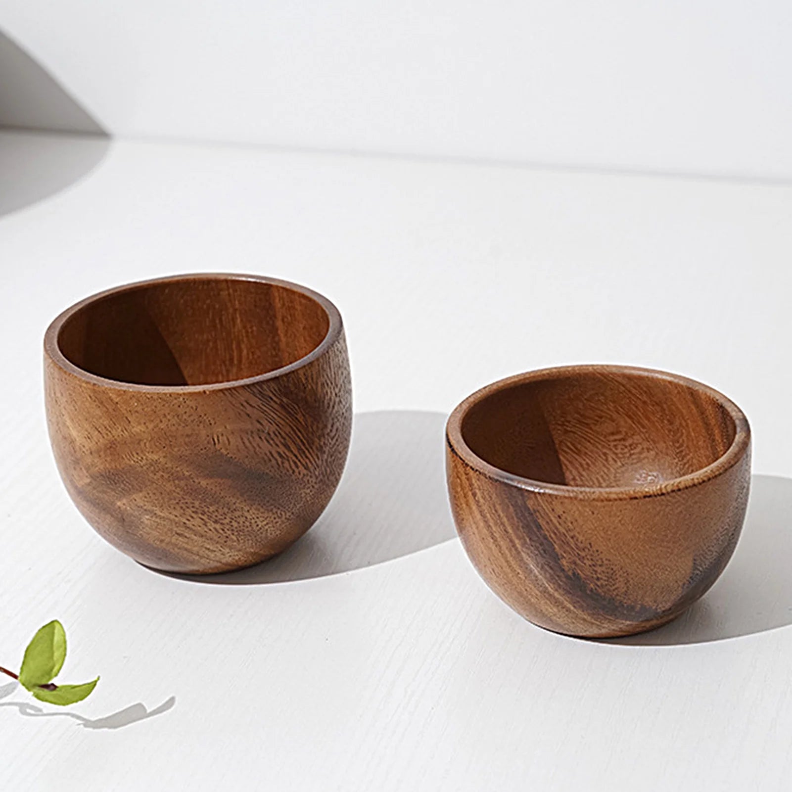 Wooden Serving Bowl - Elegant Design Ideal for Salad, Fruit, Candy, Handcrafted Home & Kitchen Decor Centerpiece