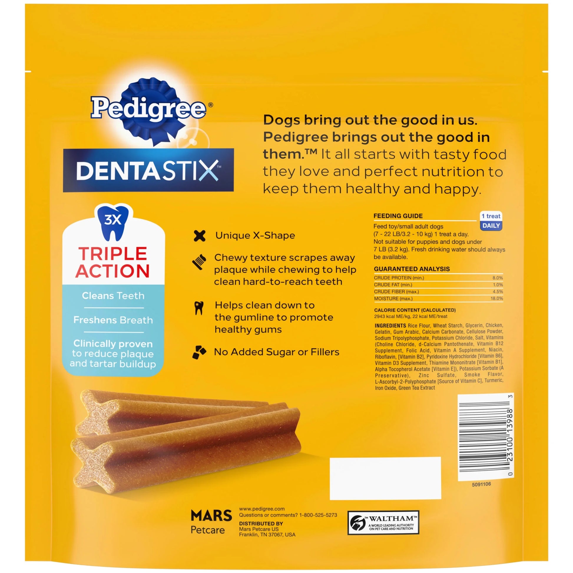 Dentastix Original Flavor Dog Treats for Toy and Small Breeds, 1.63 lb Bag