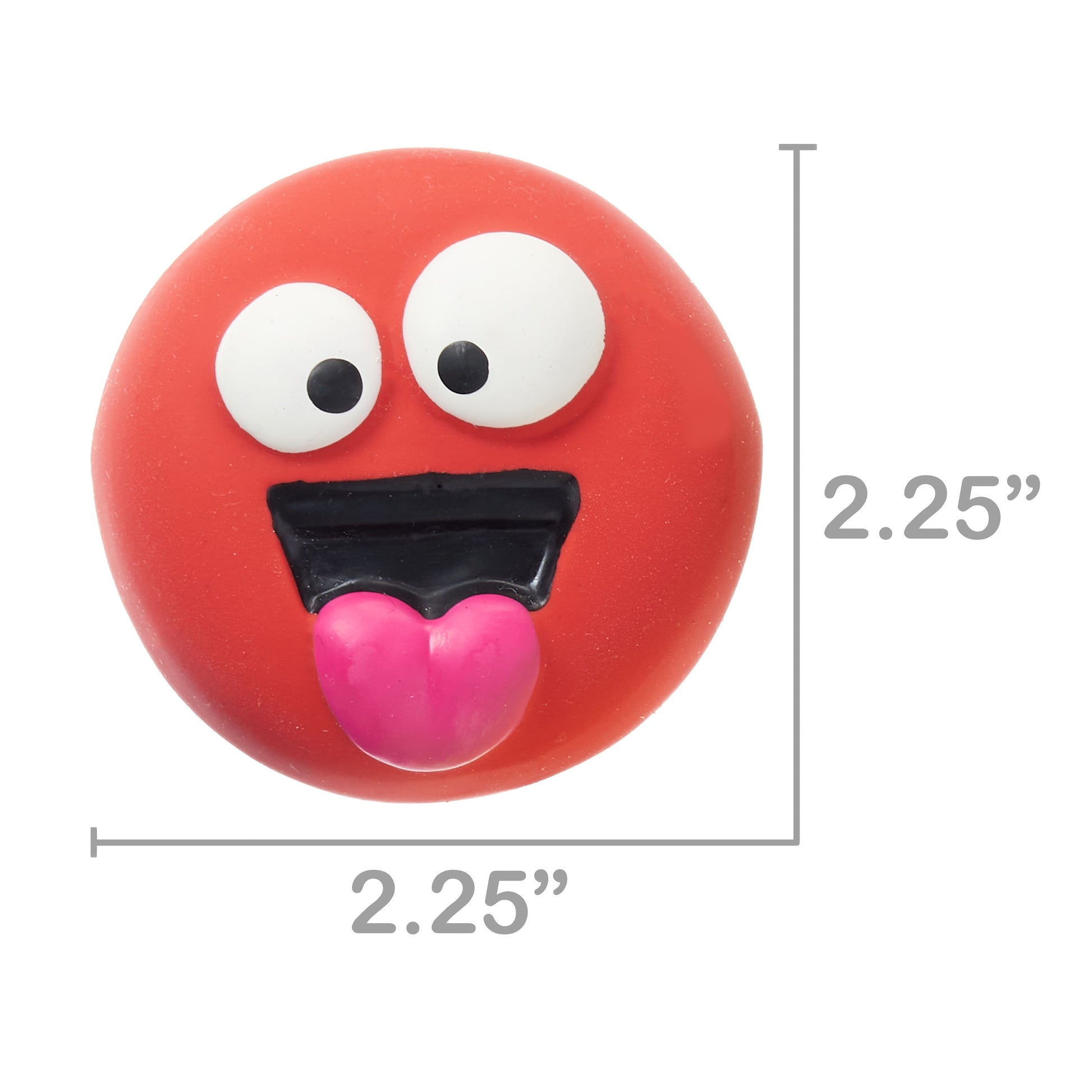 Set of 5 Emoticon Latex Dog Toys