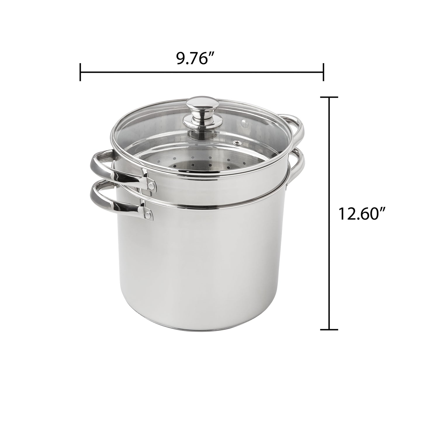 4-Piece Stainless Steel 8 Qt Cooker Multipot Set