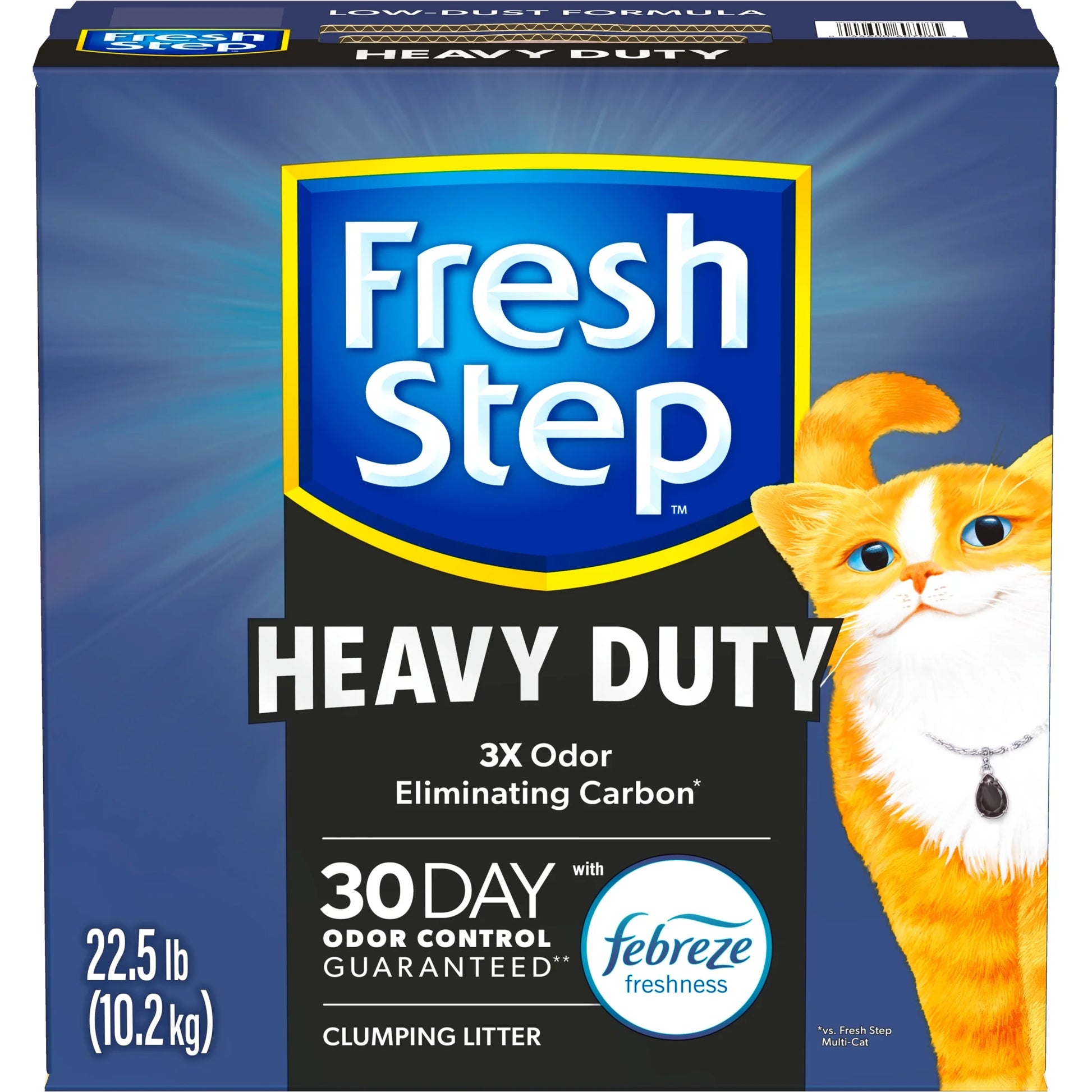 Heavy Duty Clumping Litter with Febreze Freshness, 30 Day Odor Control, 22.5 Lb