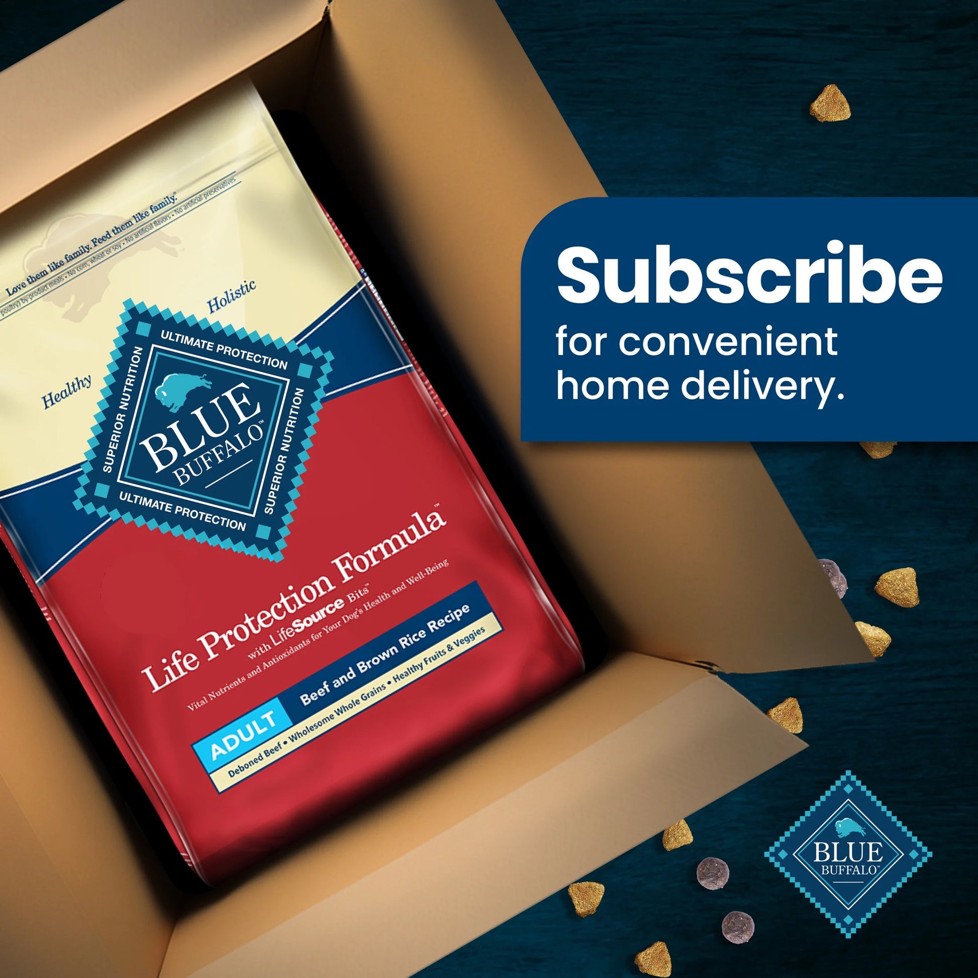 Life Protection Formula Natural Dry Dog Food with Beef and Brown Rice, 5 lb Bag