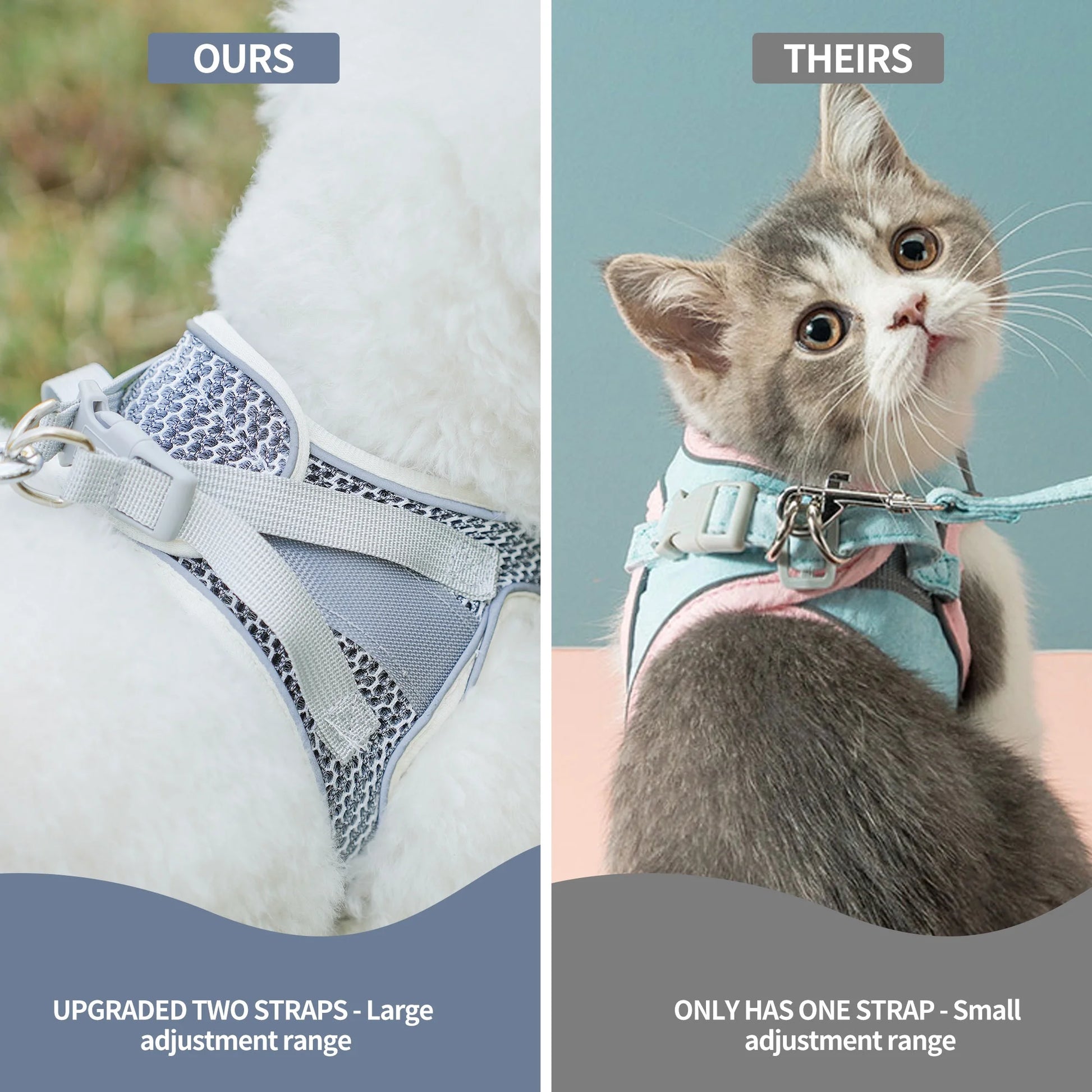 No-Pull Harness for Small Dogs - Step-In Puppy Harness with Breathable Mesh, Adjustable Reflective Design for Outdoor Walking and Training, Beige XS