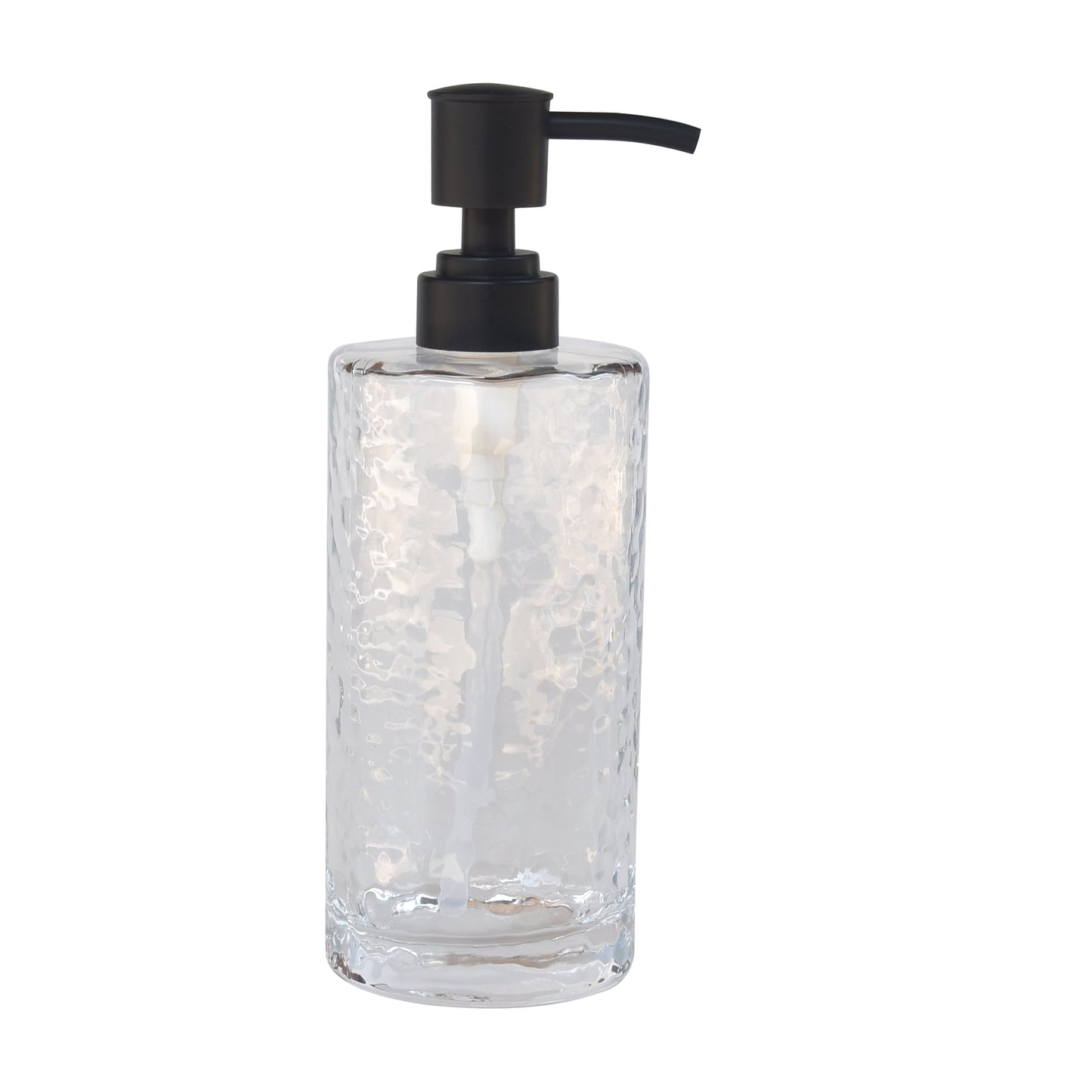 Hammered Glass Soap Pump