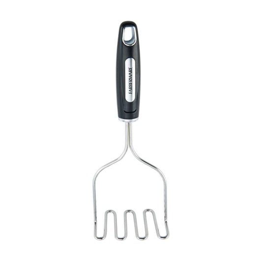 Professional Stainless Steel Potato Masher with Black Handle