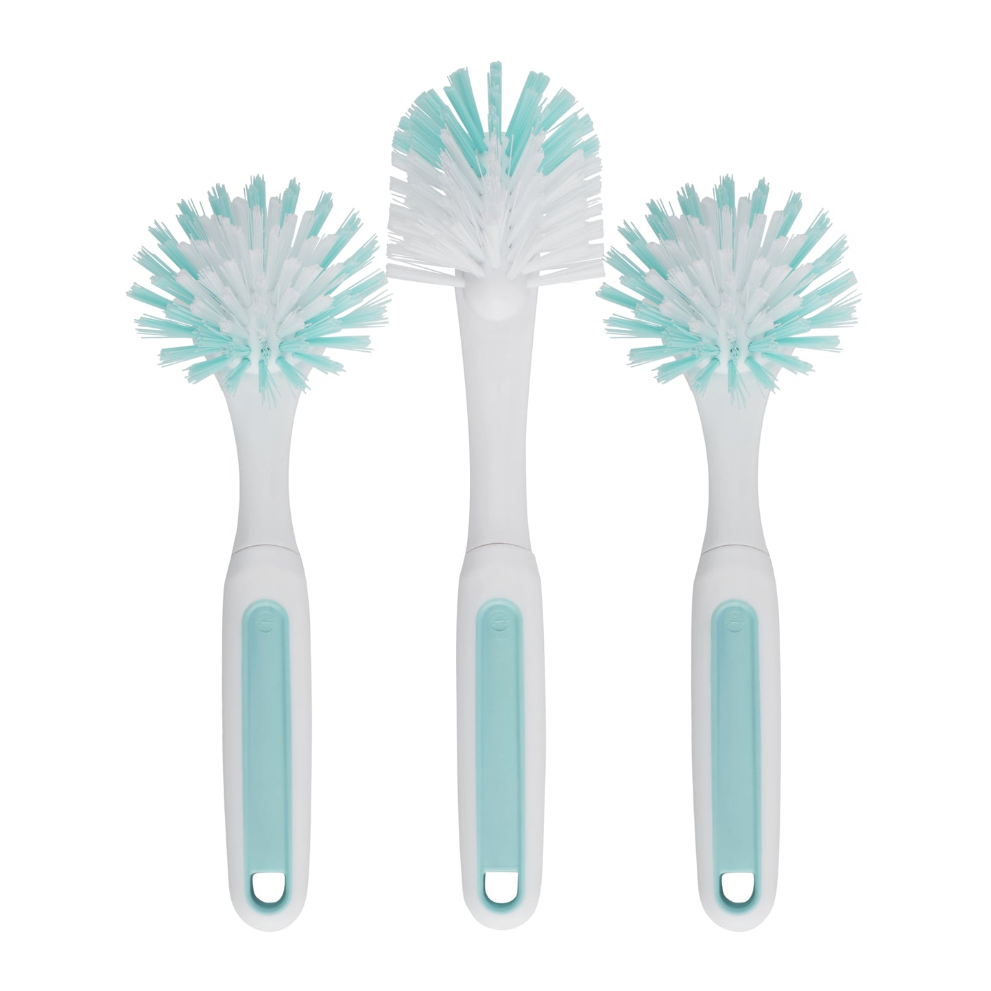 Profreshionals 3-Piece Bpa-Free Kitchen Dish Brush Set, Teal