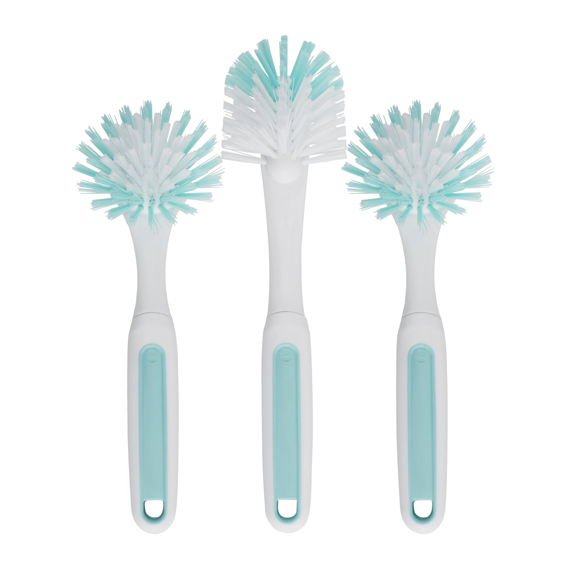 Profreshionals 3-Piece Bpa-Free Kitchen Dish Brush Set, Teal