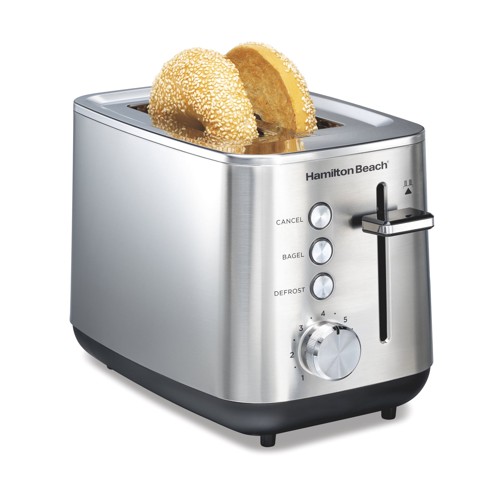 Toaster, 2-Slice Modern Luxe Series, Stainless Steel, Extra-Wide Slots, Bagel, Defrost, Toast Boost, Slide-Out Crumb Tray, Cancel Buttons, NEW