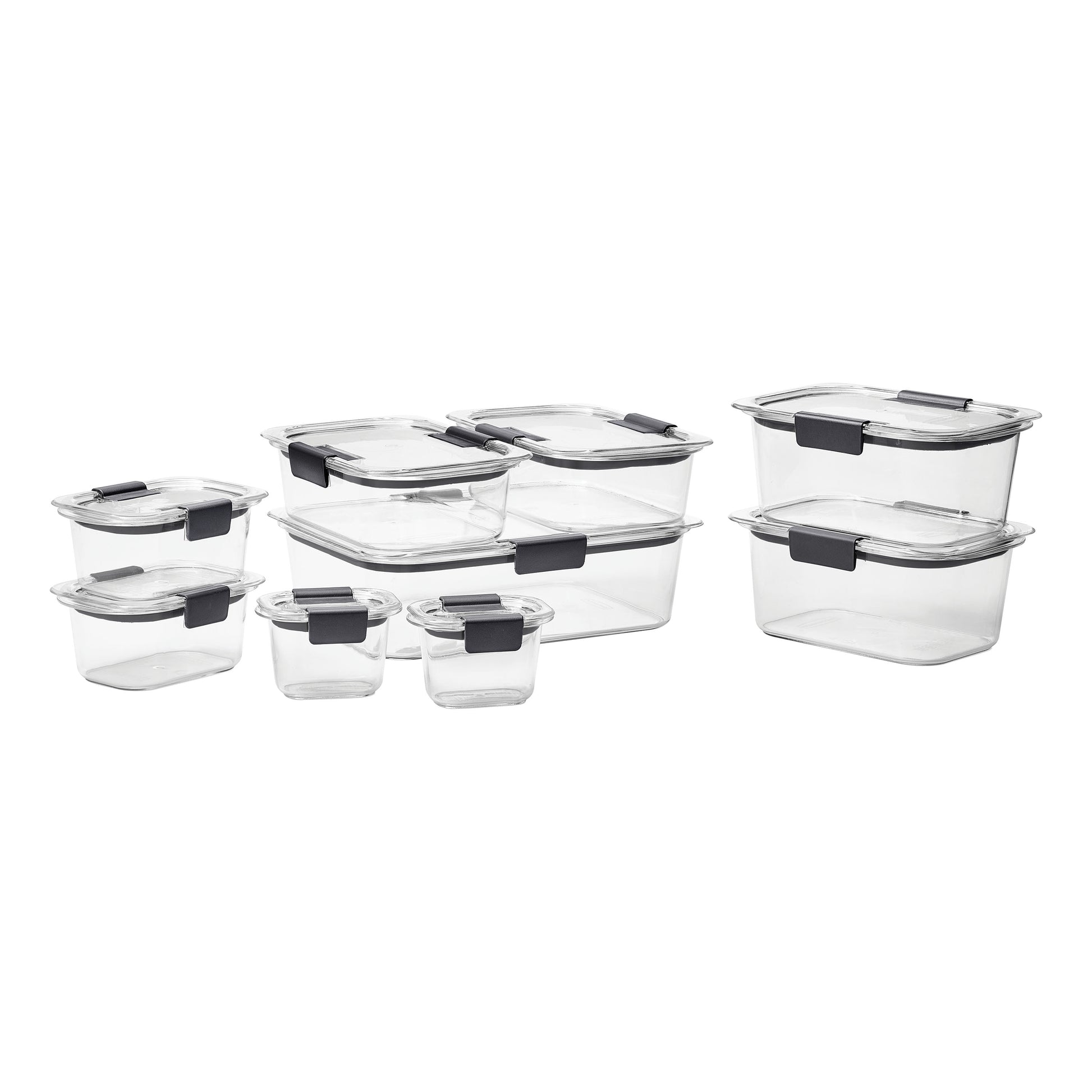 Brilliance Food Storage Containers, 18 Piece Set, Leak-Proof, BPA Free, Clear Tritan Plastic, Food Storage