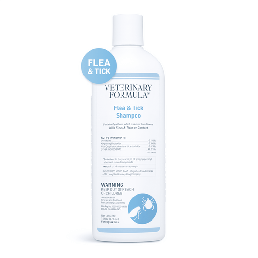 Clinical Care Flea & Tick Shampoo for Dogs and Cats, 16 Fl Oz
