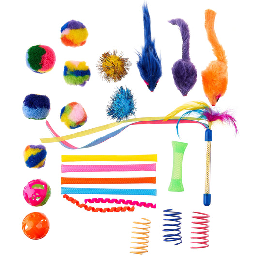 24-Piece Assorted Cat Toy Set