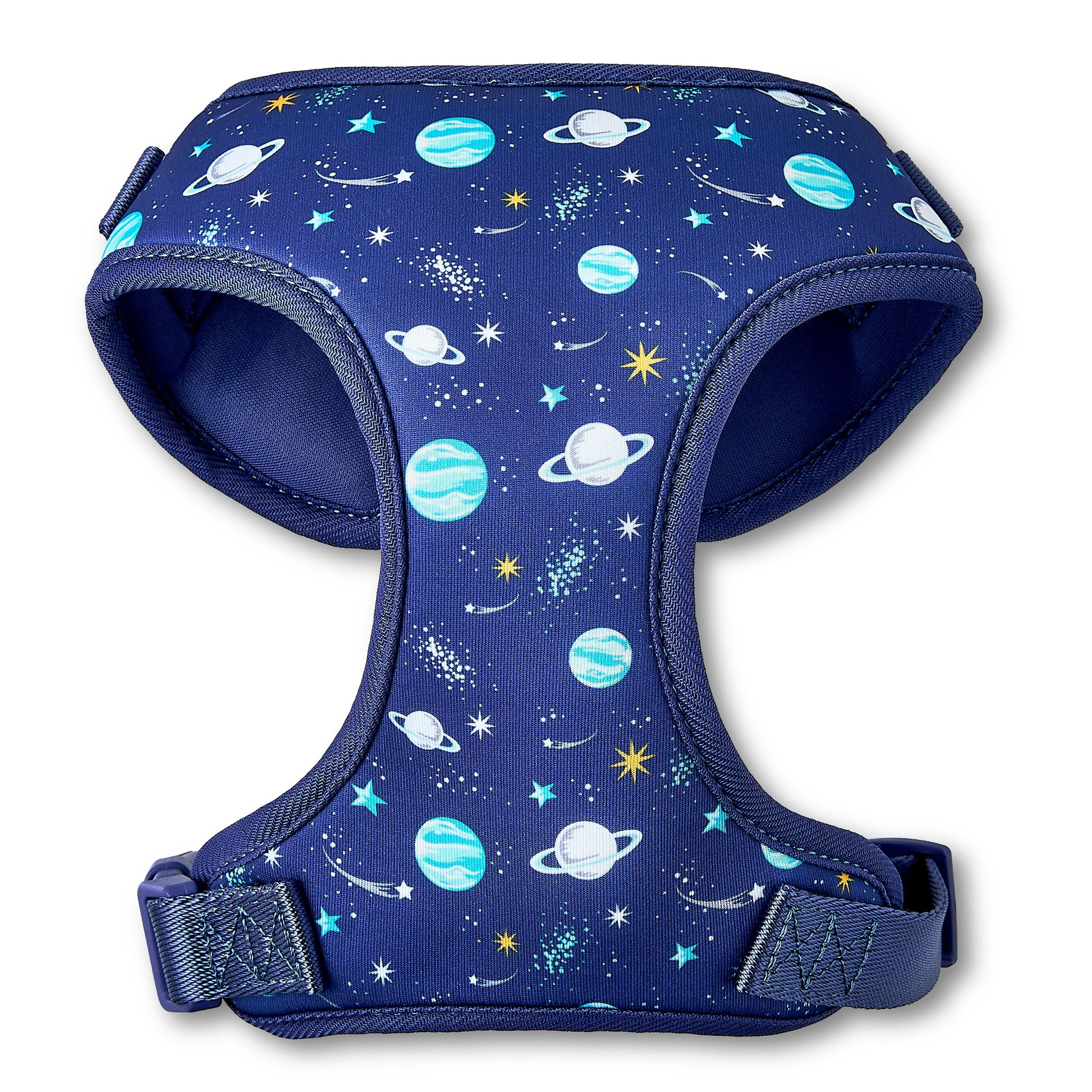 Adjustable Dog Harness for Space Adventures, Blue, Small, Made of Polyester and Spandex