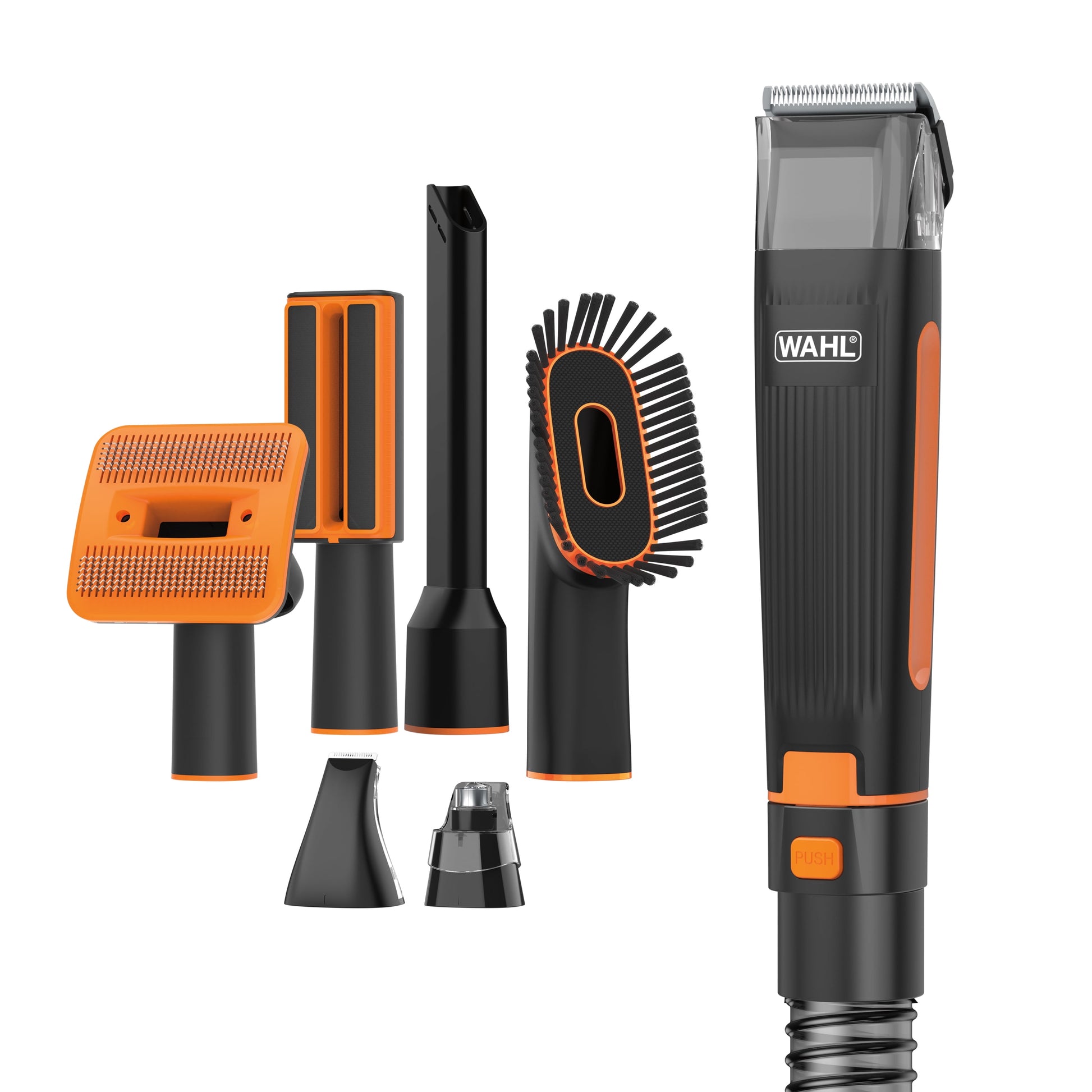 Dog Pet Groom and Vacuum Hose and Attachments, 2 Speeds, 14 Piece, Rechargeable Lithium 3026956