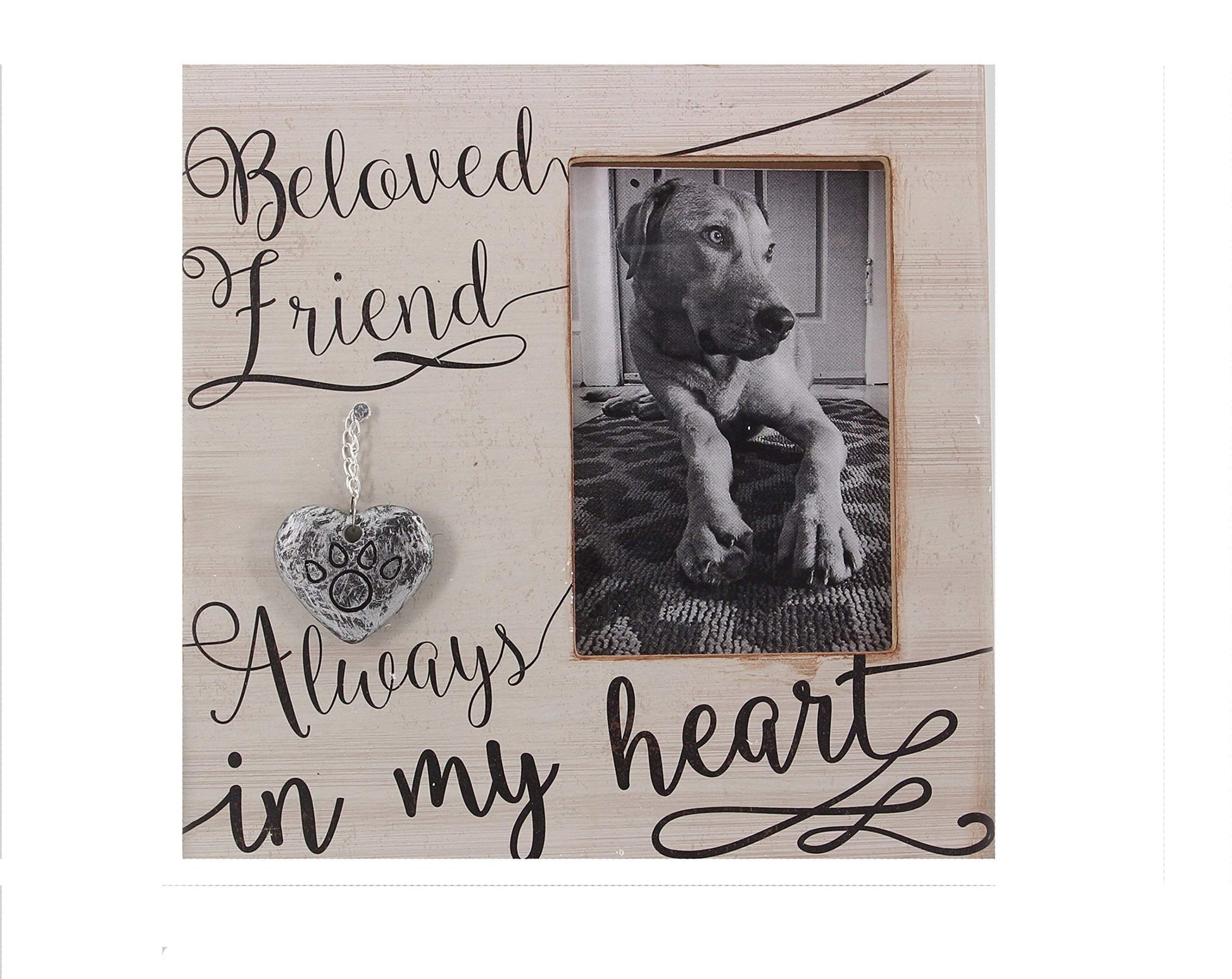 Young'S 9" X 0.5" X 9" Wood 4" X 6" Pet Memorial Picture Frame