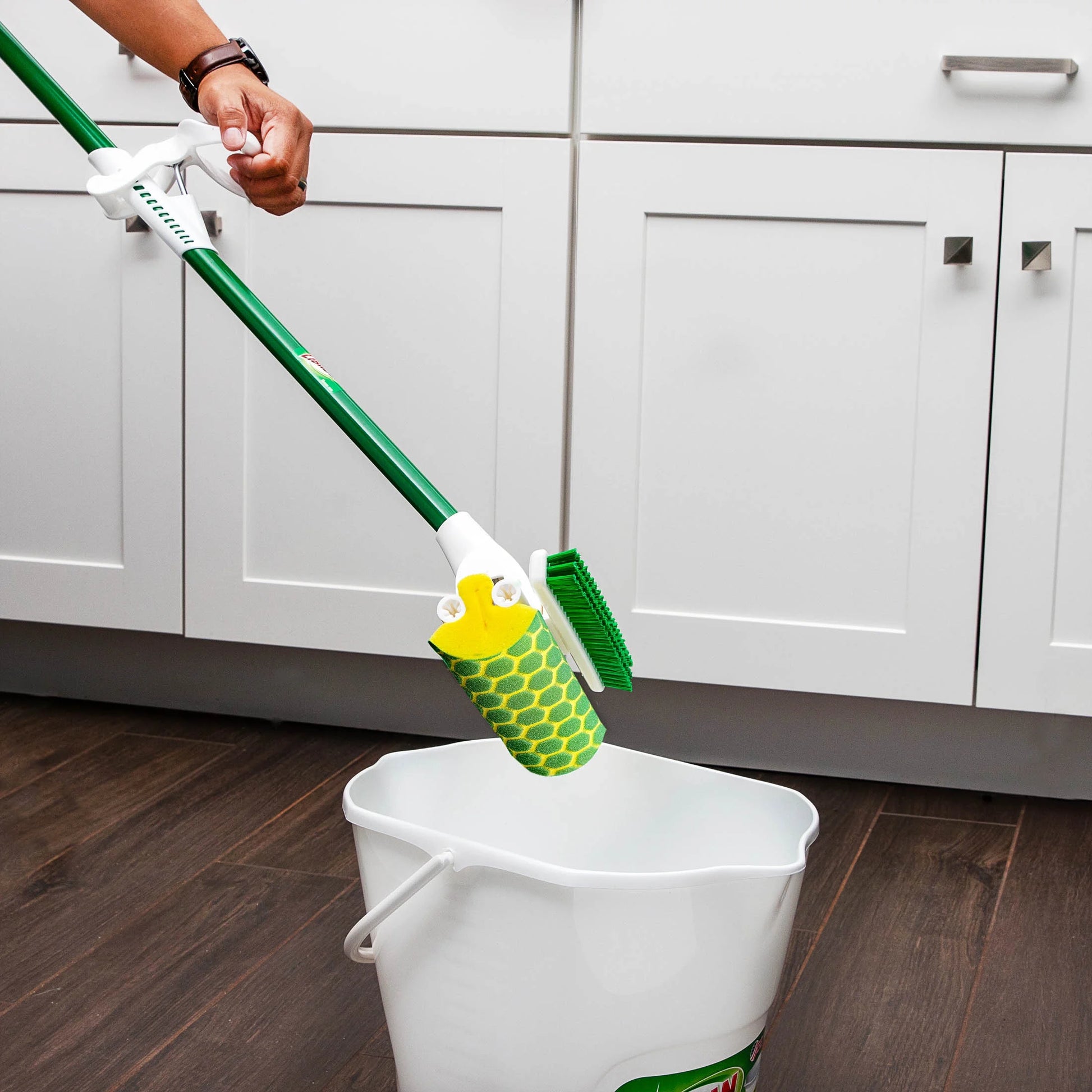 Nitty Gritty Roller Sponge Mop with Scrub Brush