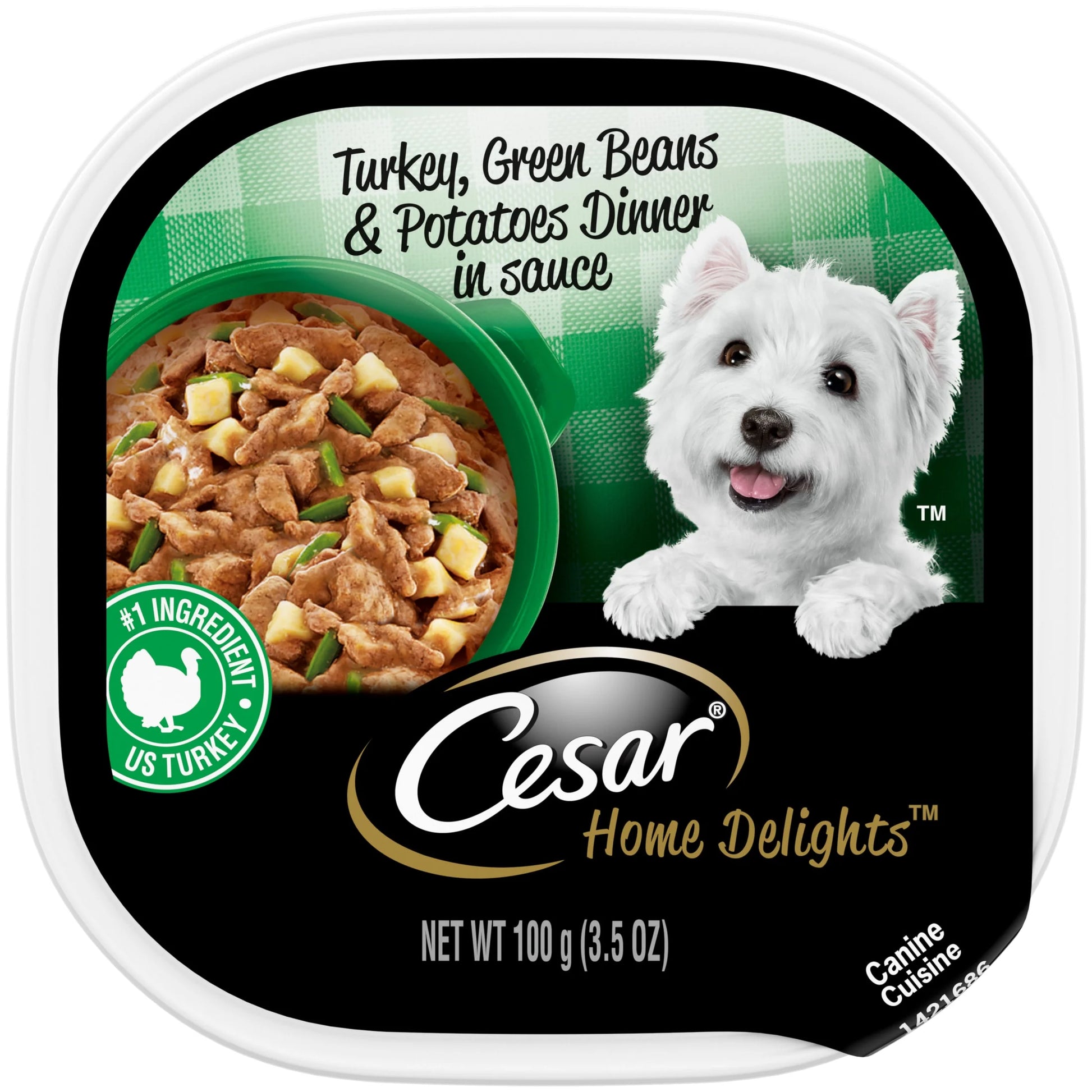 Home Delights Adult Dog Food with Turkey, Green Beans, and Potatoes, 3.5 oz.