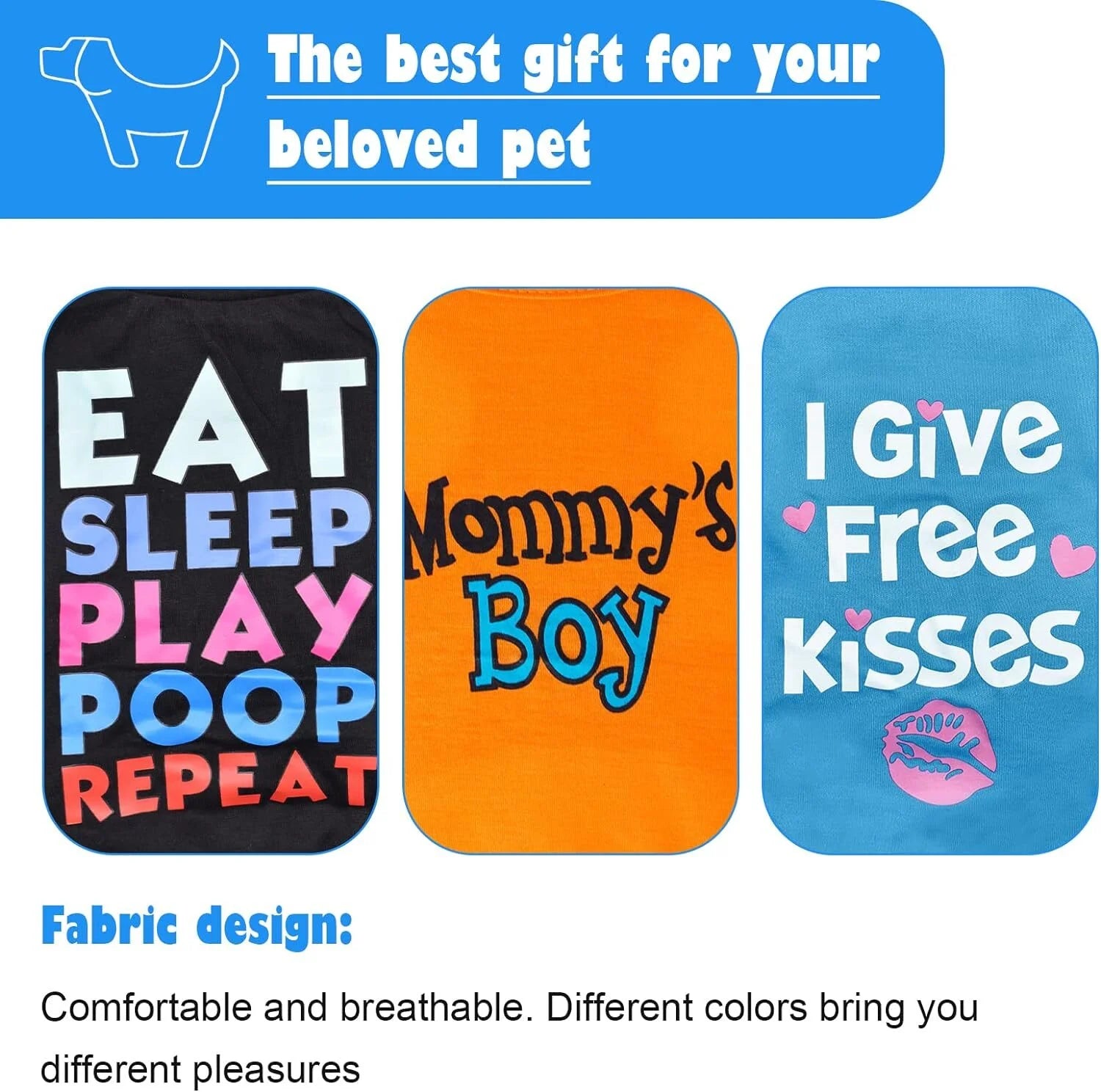 6-Pack Soft and Breathable Dog Apparel for Small Dogs, Summer Sleeveless T-Shirts for Puppies and Kittens, Ideal for Chihuahuas and Yorkies